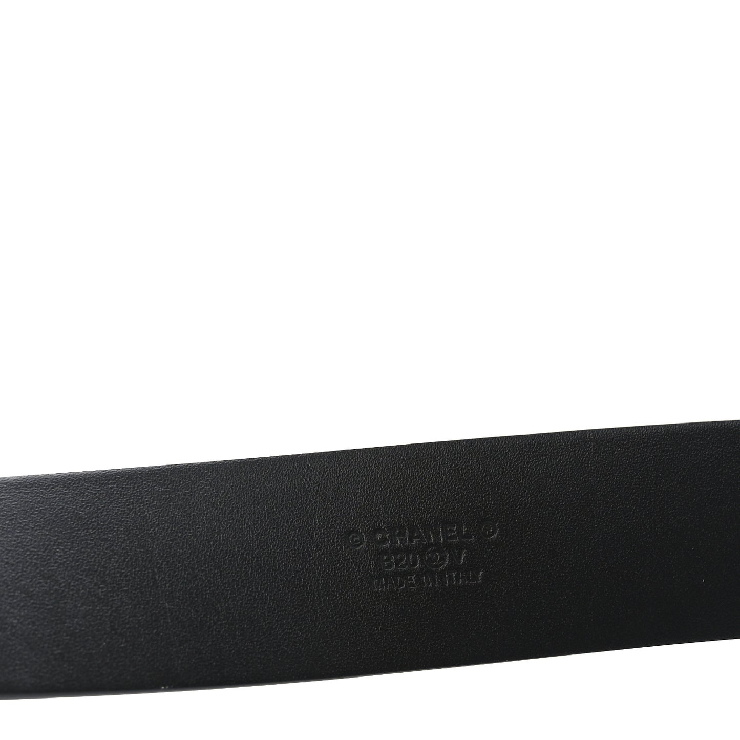 Calfskin CC Chain Belt 85 34 Black