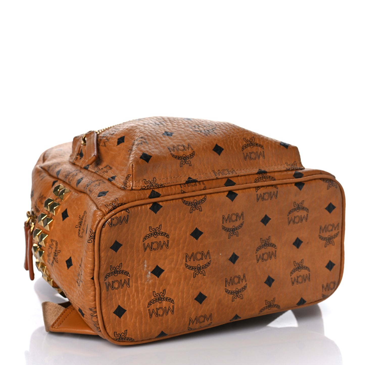 Visetos Small Side Stud Stark Backpack Cognac