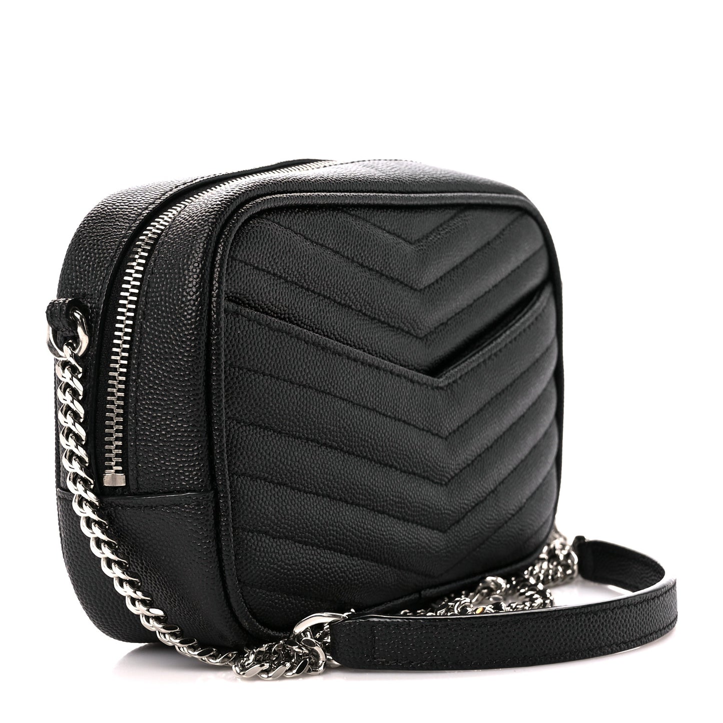Grain De Poudre Matelasse Monogram Mini Lou Camera Bag Black