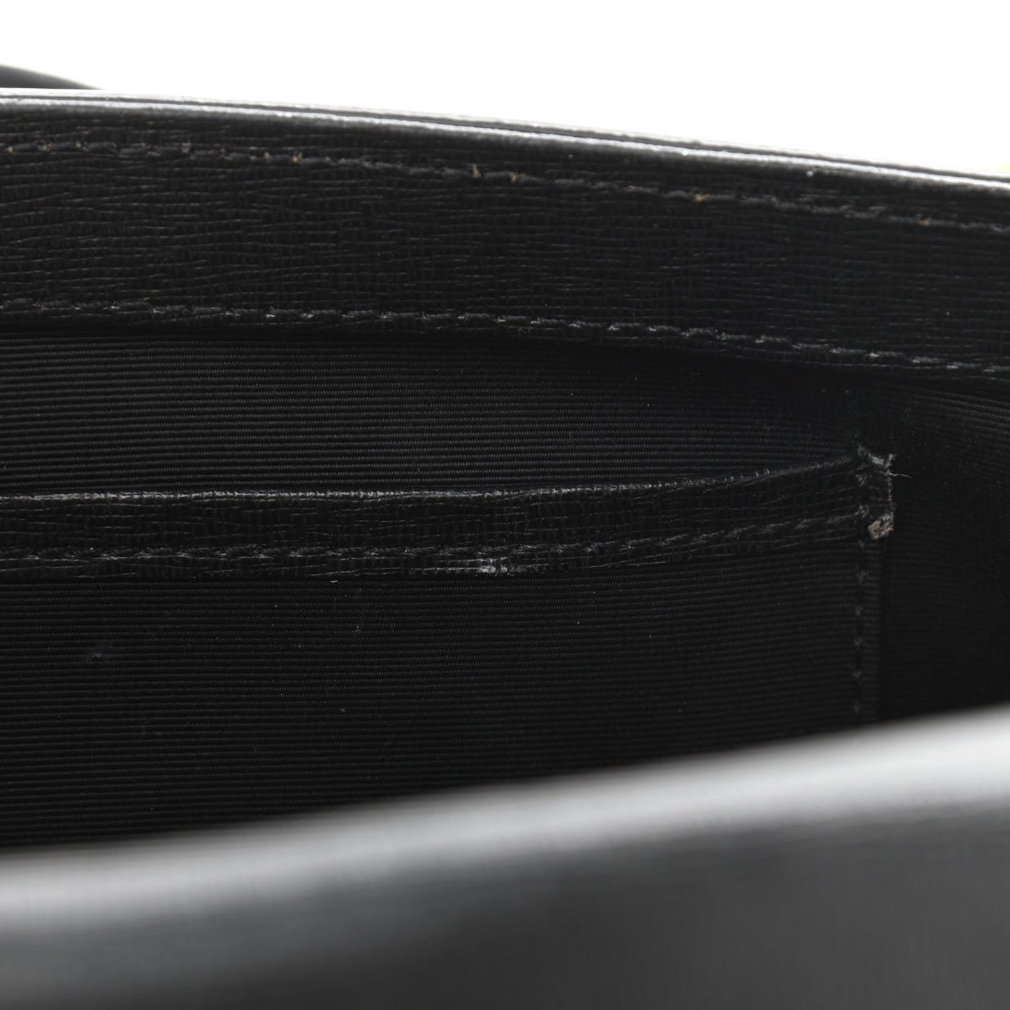 Calfskin Diag Striped Belt Bag Crossbody Black White