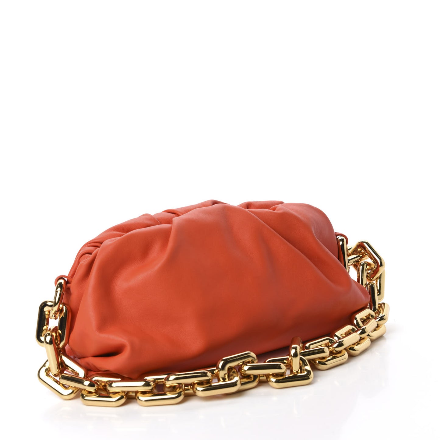 Calfskin The Pouch Chain Orange