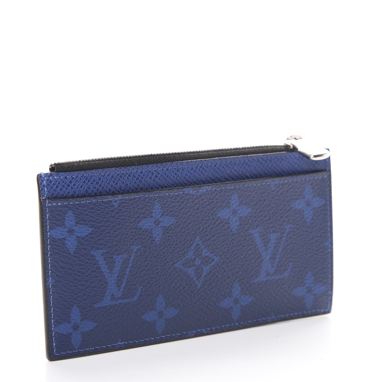 Louis Vuitton Monogram Taiga Coin Card Holder Cobalt 2 of 6