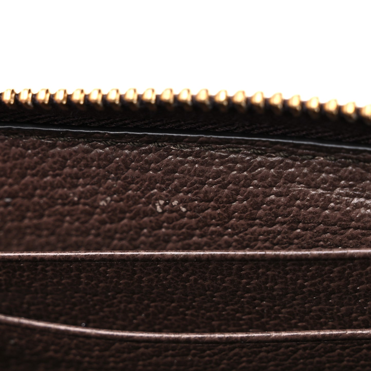 GG Supreme Monogram Web Ophidia Zip Around Wallet Brown