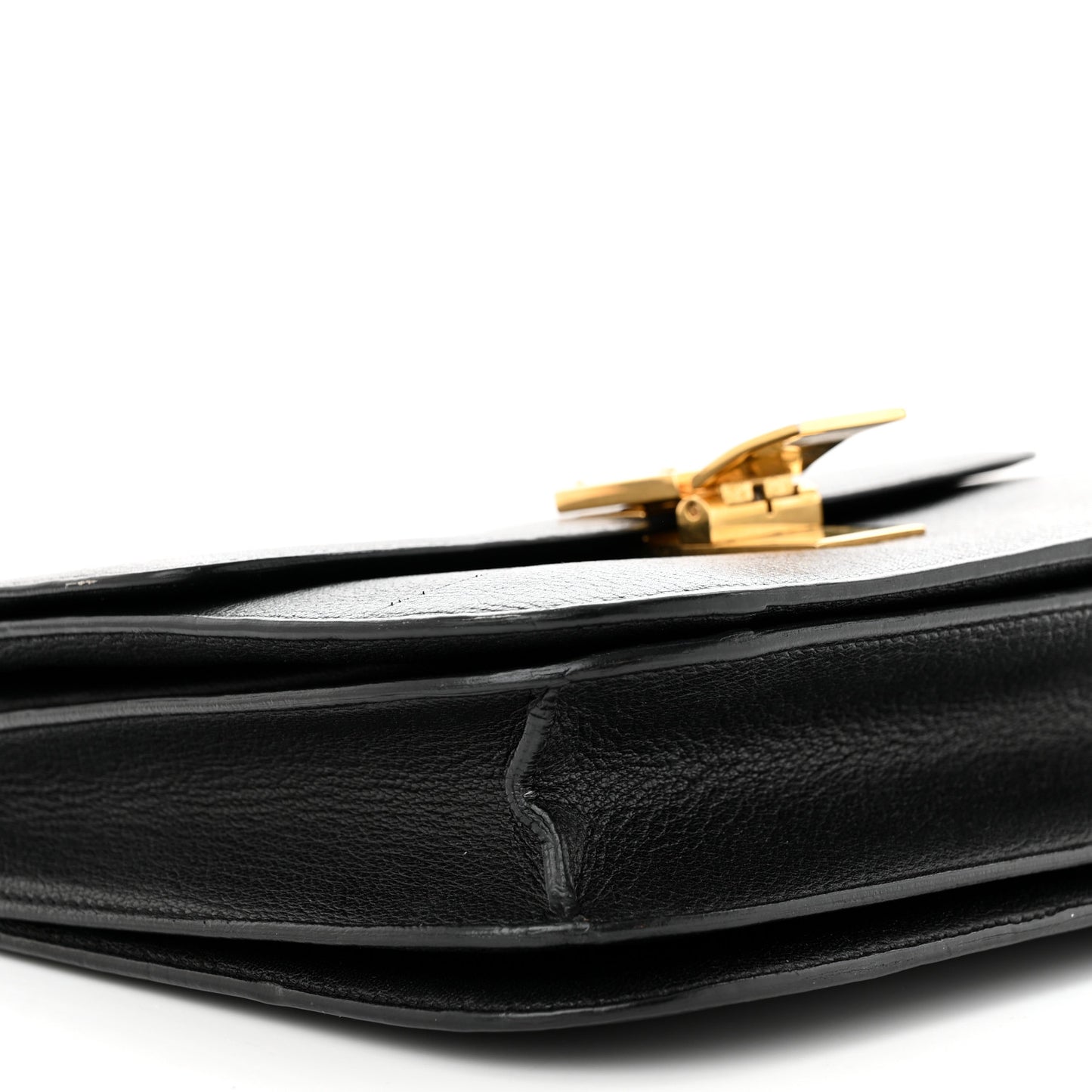 Goatskin Medium Classic Box Flap Bag Black