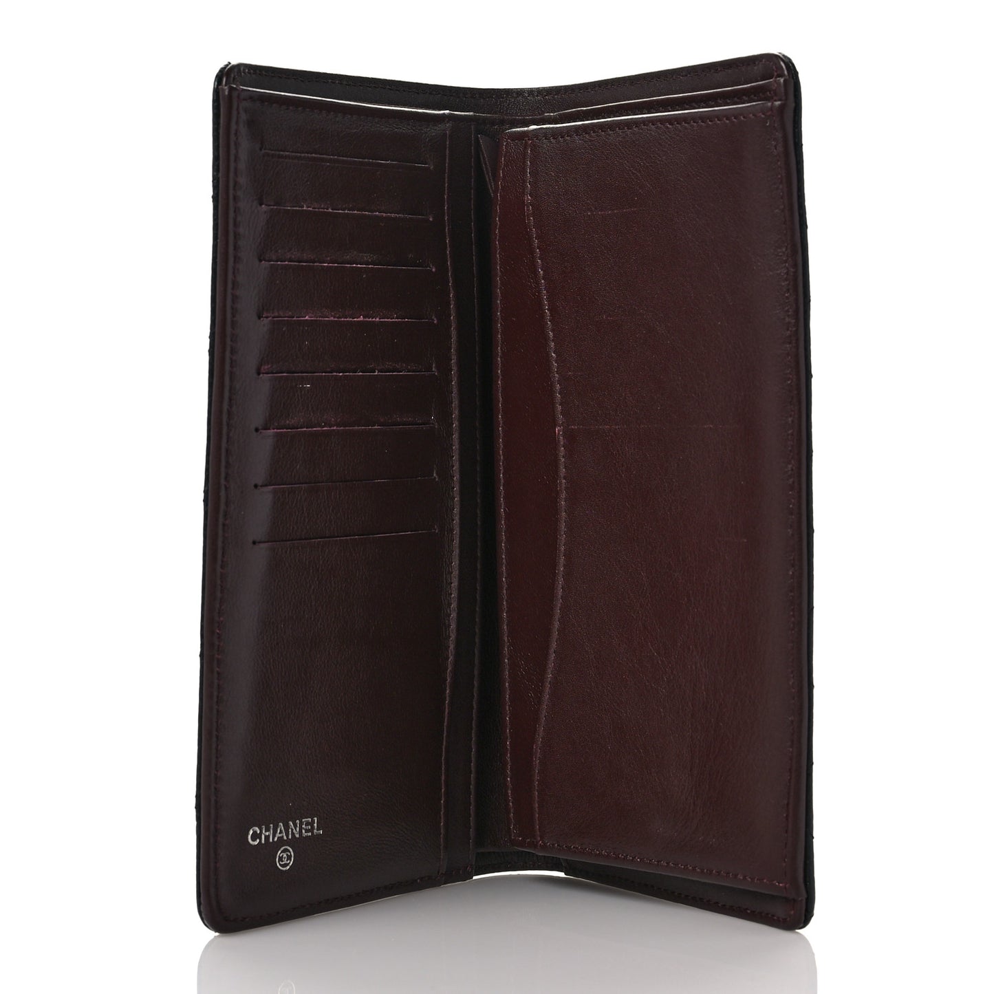 Caviar Quilted Yen Wallet Black