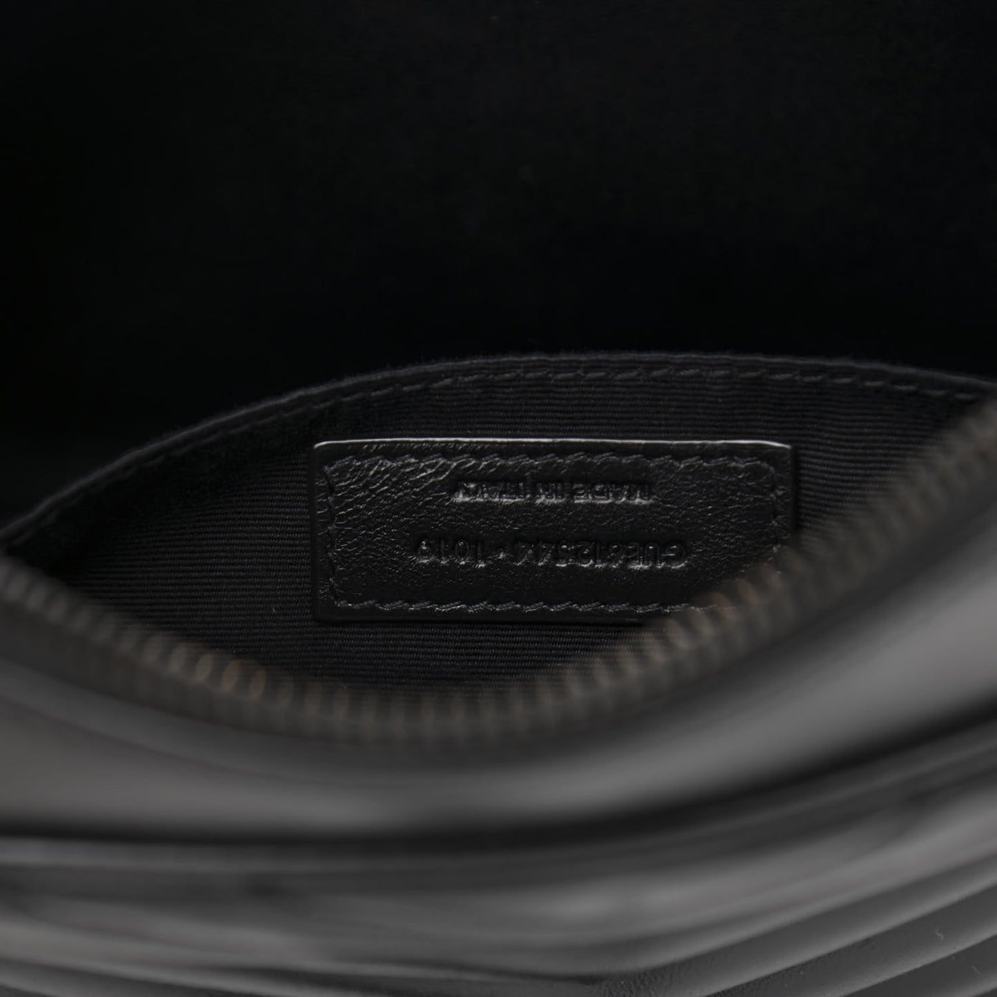 Calfskin Matelasse Monogram Lou Camera Bag Black