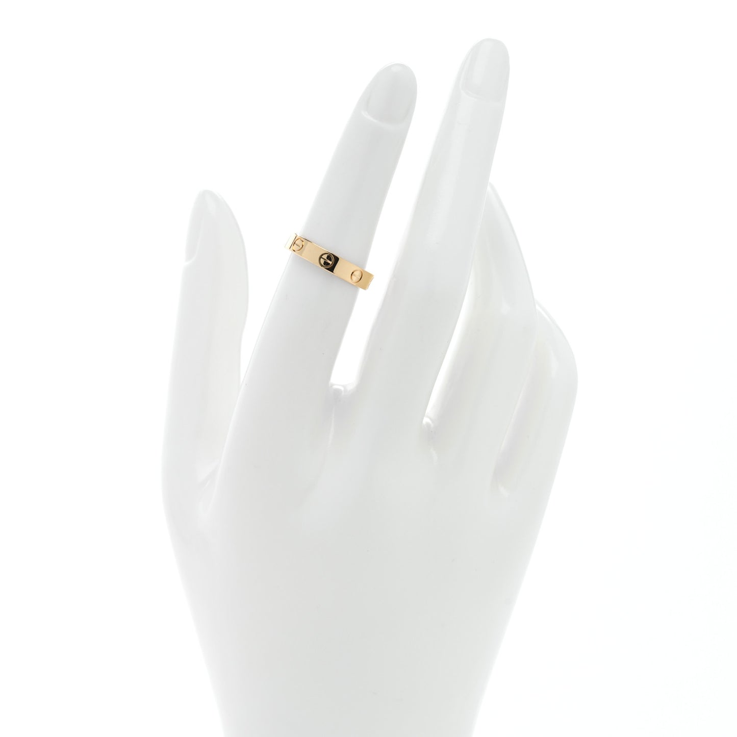 18K Yellow Gold 3.5mm LOVE Wedding Band Ring 51 5.75