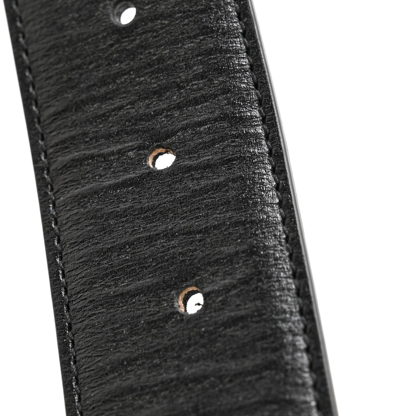 Azalea Calfskin Enamel Monochrome Double G 40mm Belt 110 44 Black