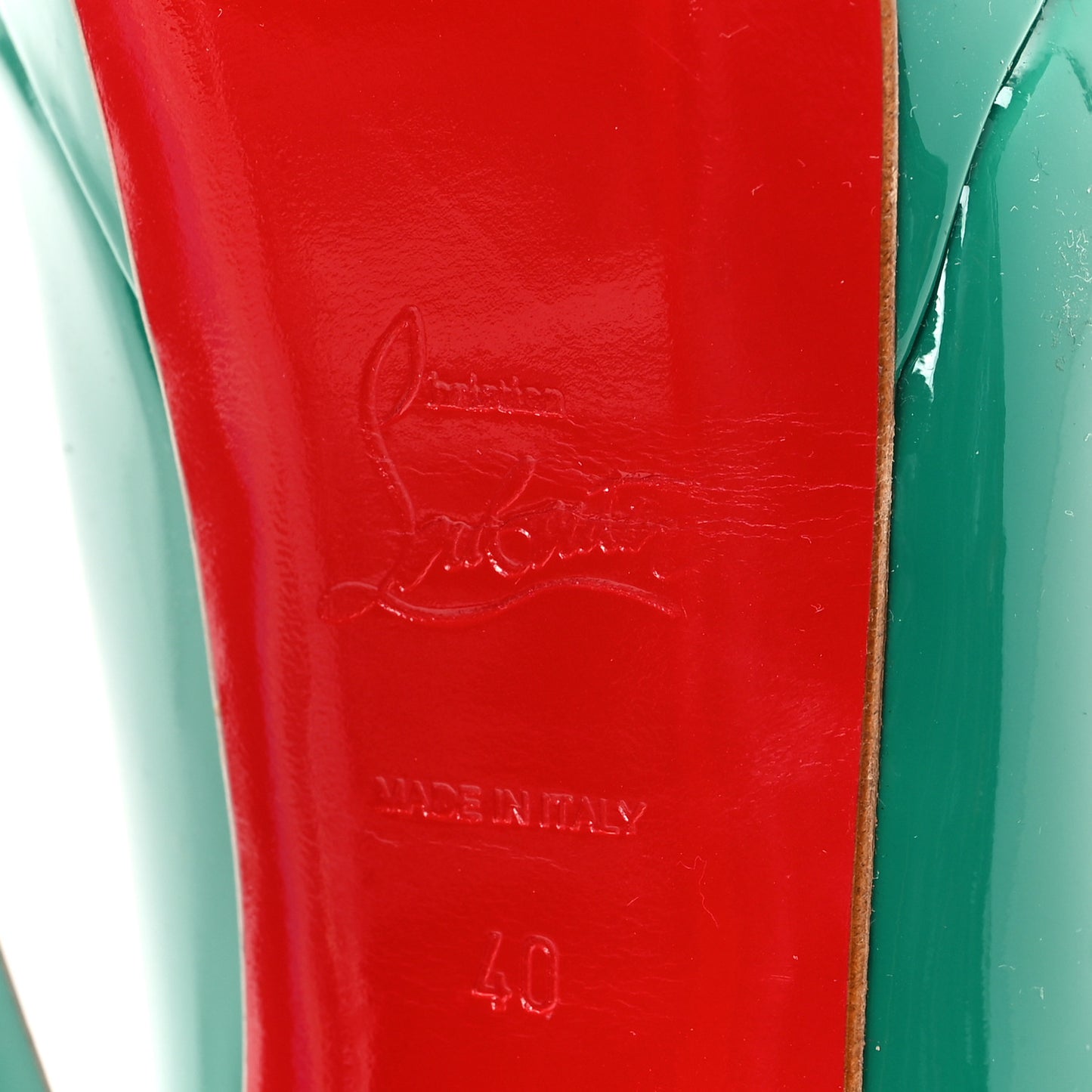Patent Lady Peep 150 Platform Pumps 40 Mint