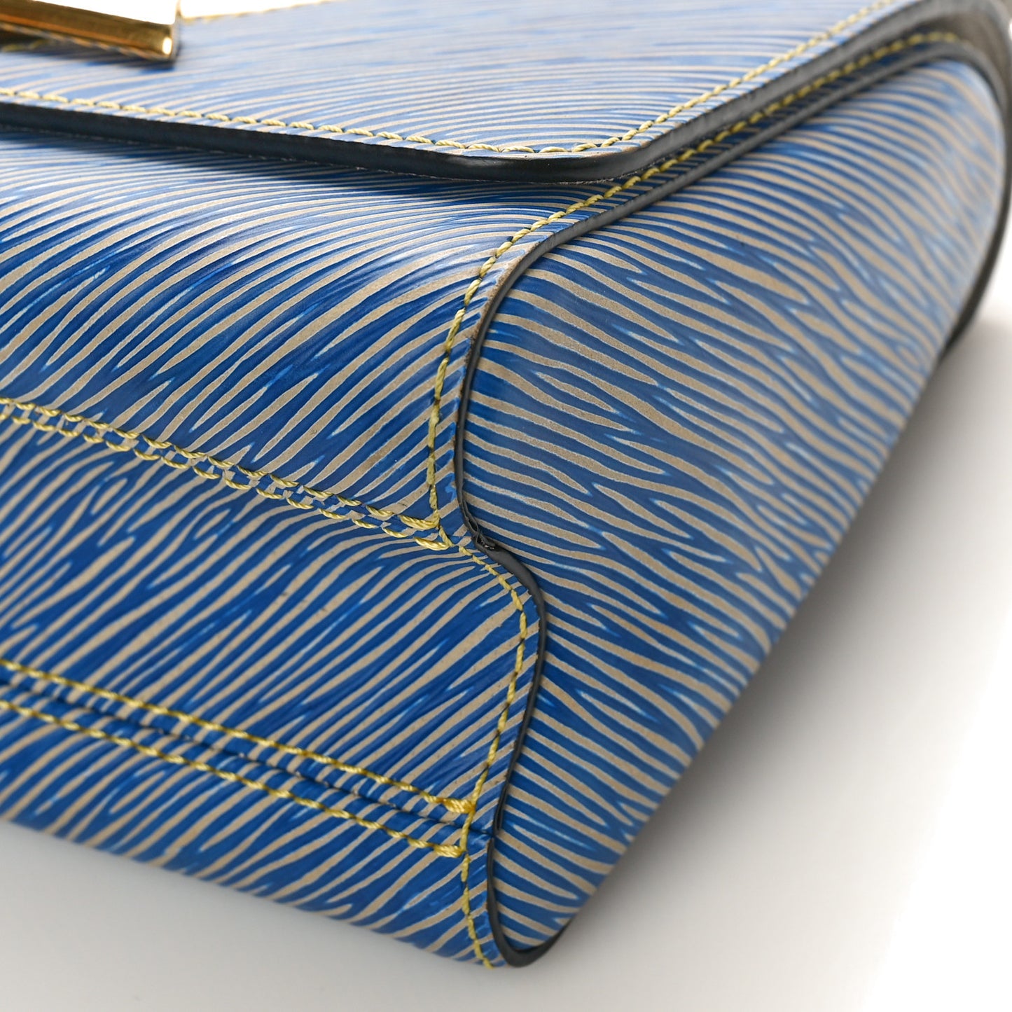 Epi Twist Shoulder Bag MM Denim Light
