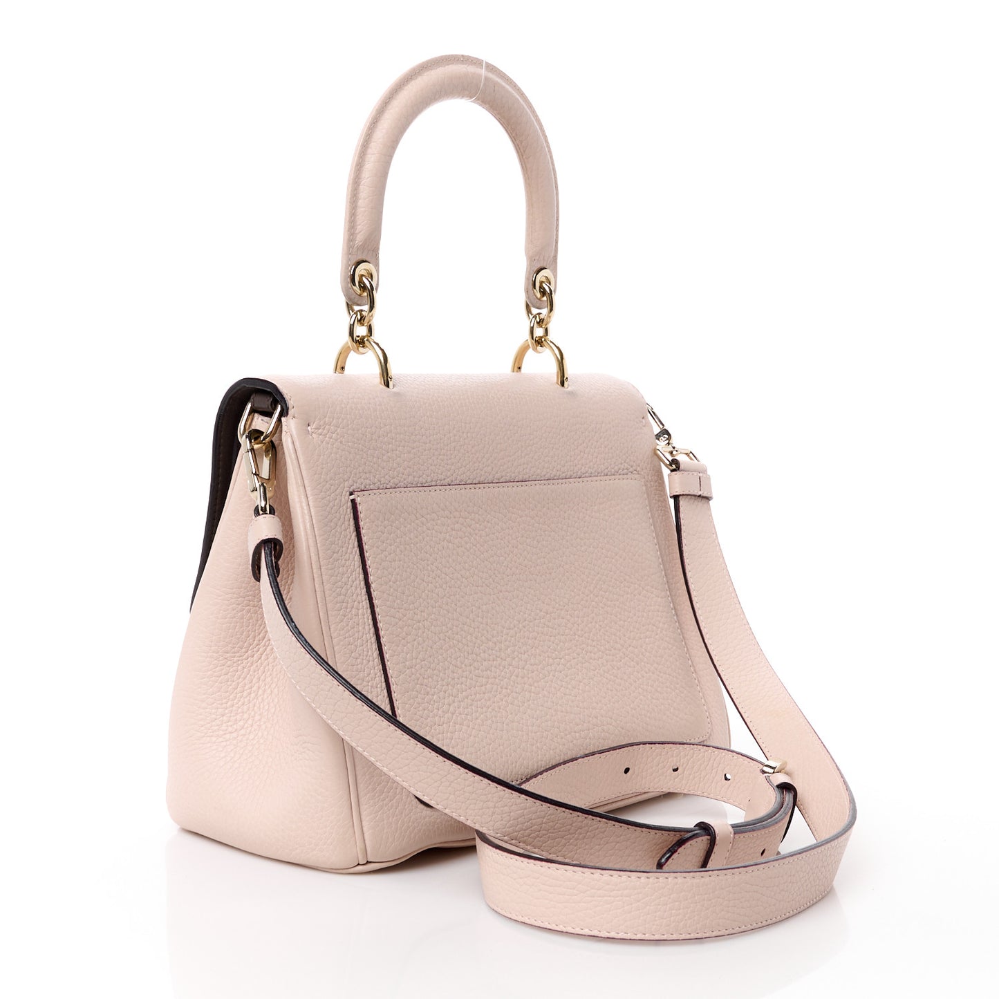 Bullcalf Small Be Dior Flap Rose Poudre