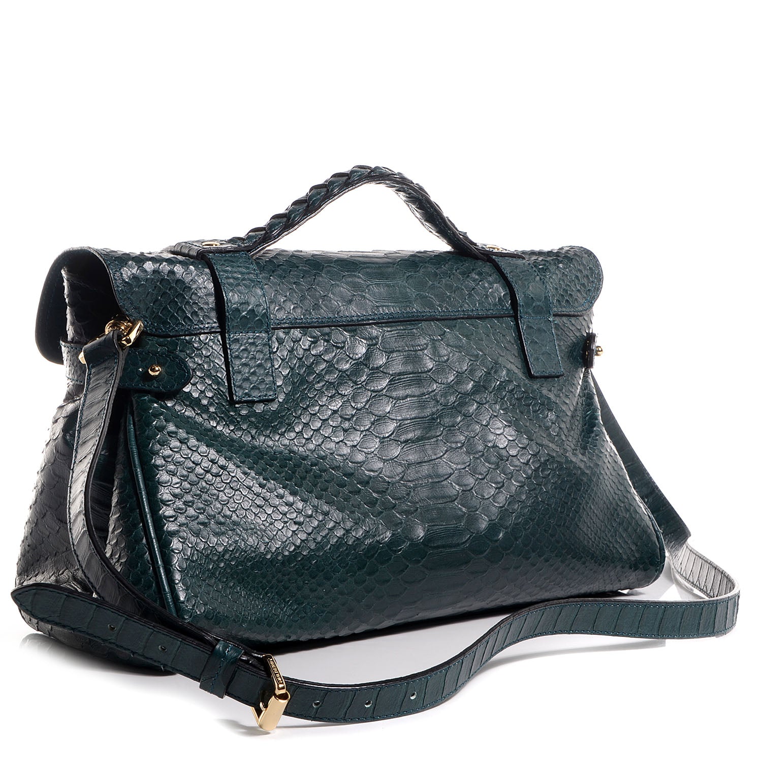 Mulberry Silky Snake Print Alexa Petrol 5 of 12