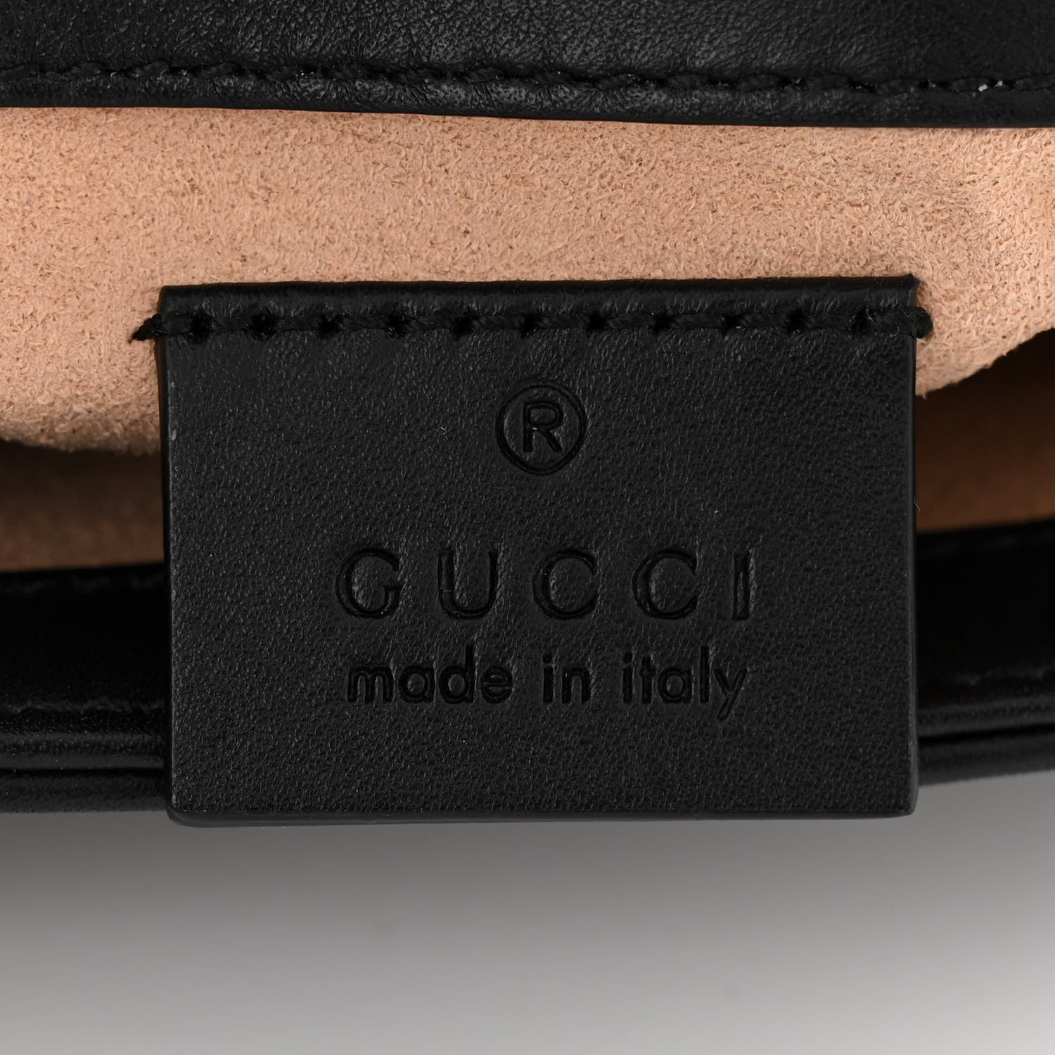 Gucci Calfskin Matelasse Super Mini GG Marmont Shoulder Bag Black 6 of 10