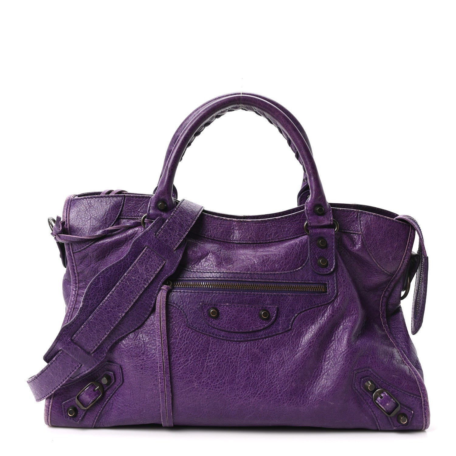 Balenciaga Agneau Classic Hardware City Dark Violet 1914835
