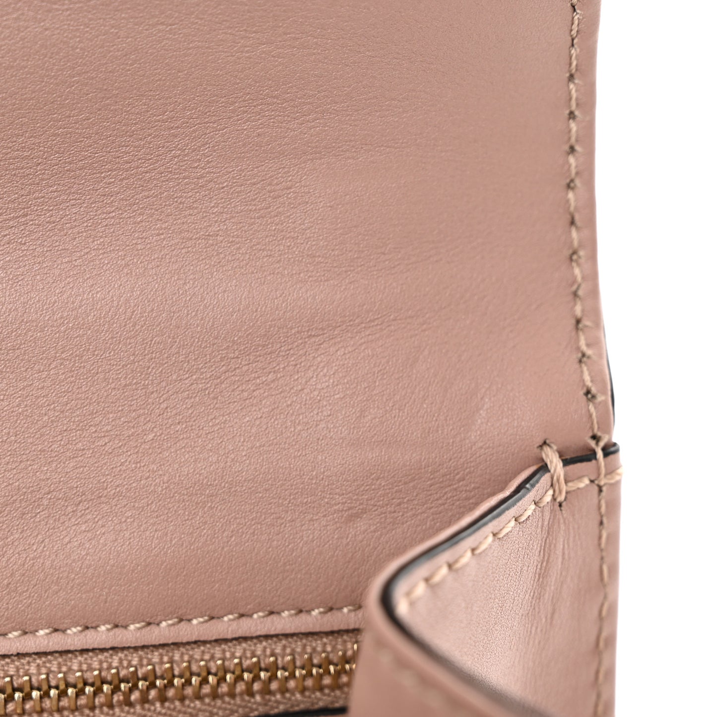 Vitello Small Glam Lock Rockstud Flap Poudre