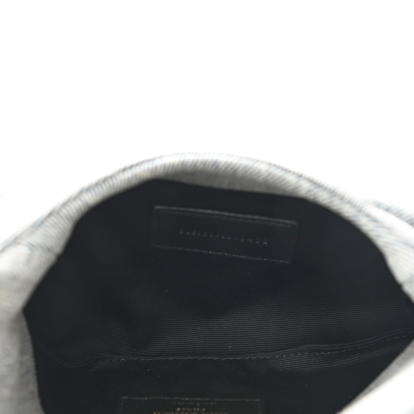 Denim Quilted Monogram Loulou Puffer Pouch Clutch Blue Gray Light Azur
