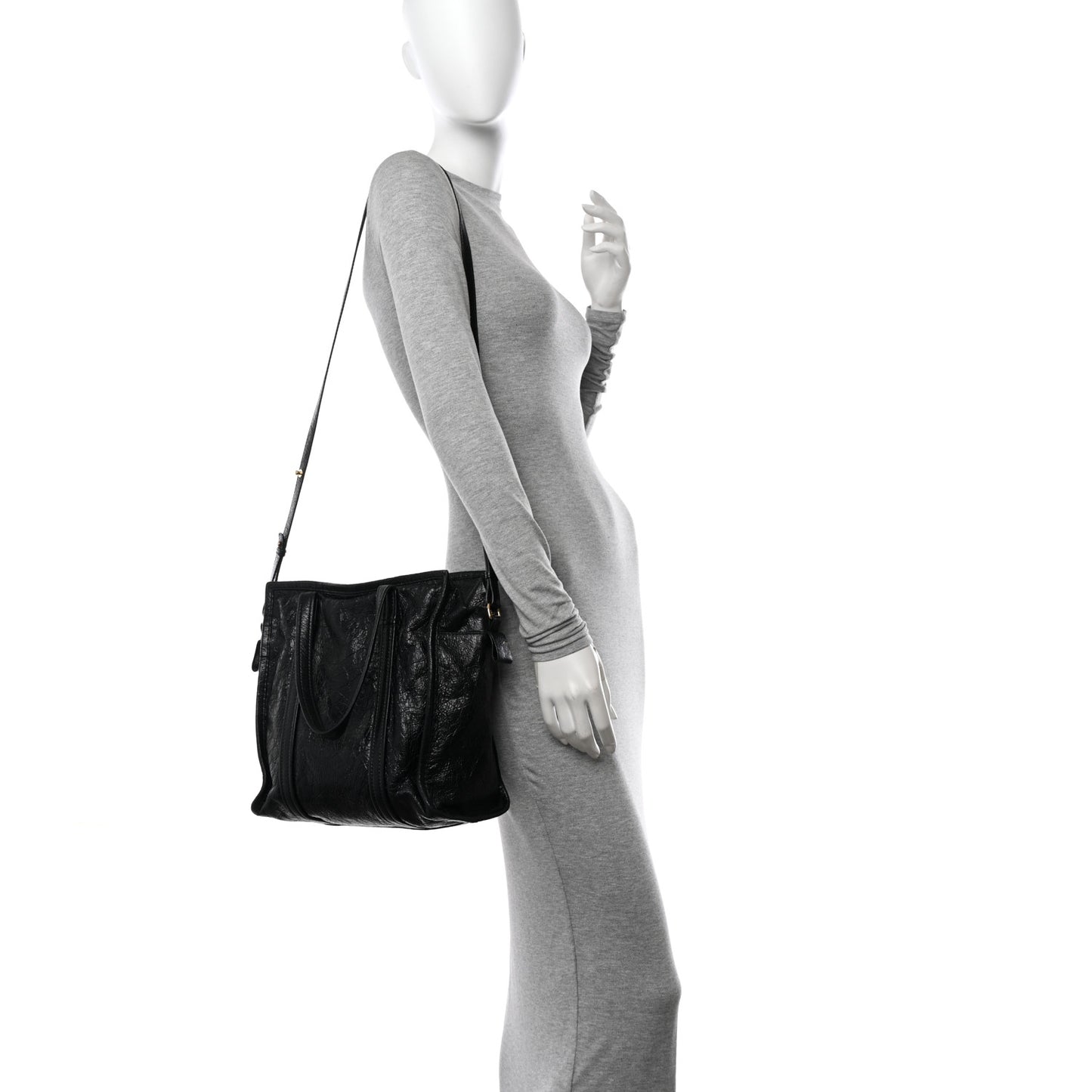 Agneau Small Bazar Shopper Tote Black