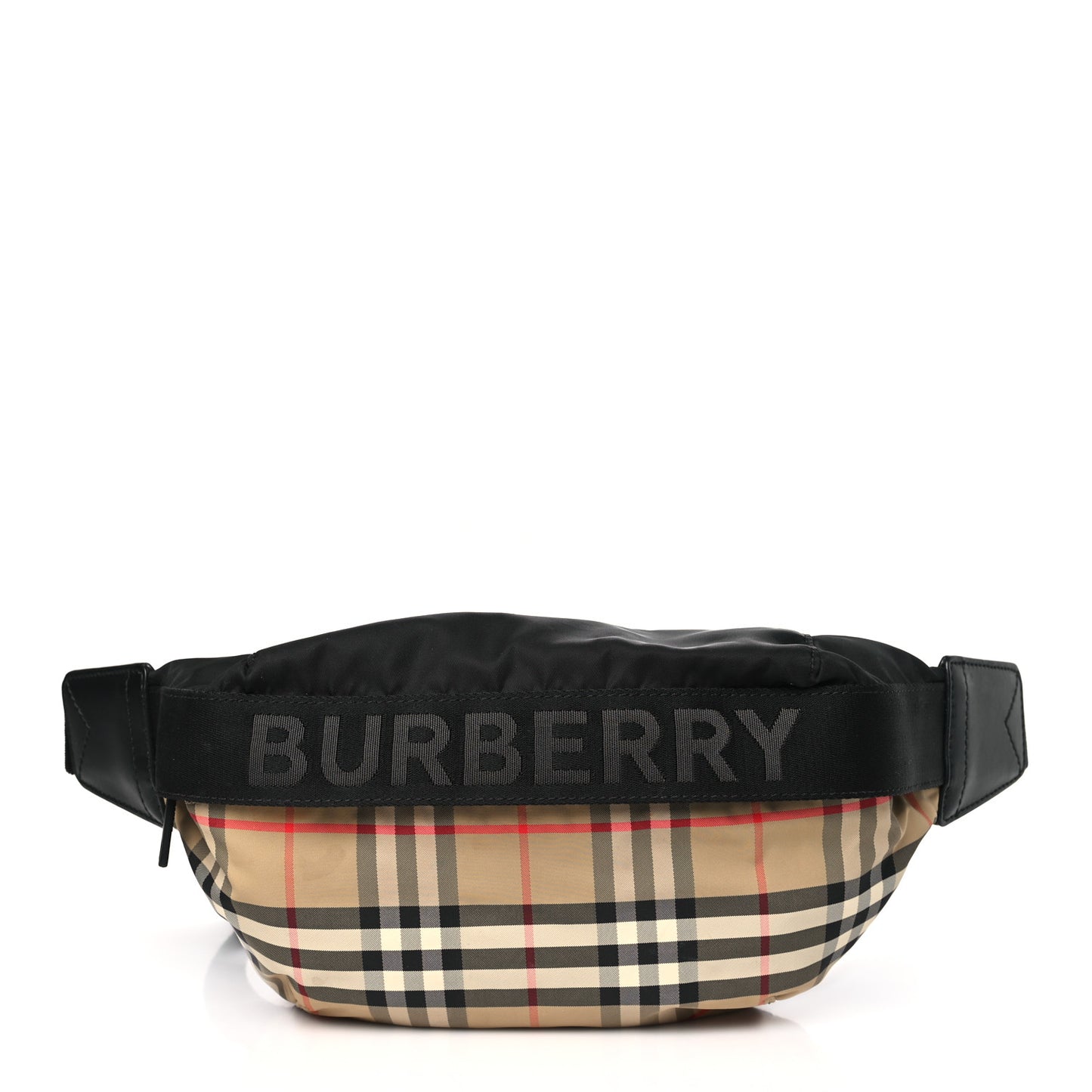 Nylon Vintage Check Sonny Bum Bag Archive Beige Black