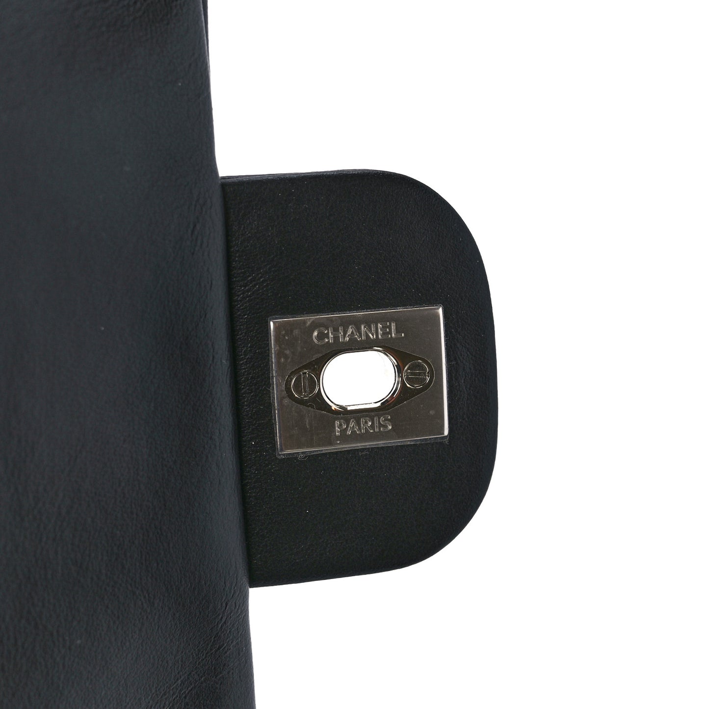 Calfskin Quilted CC Uniform Flap Belt Bag Black