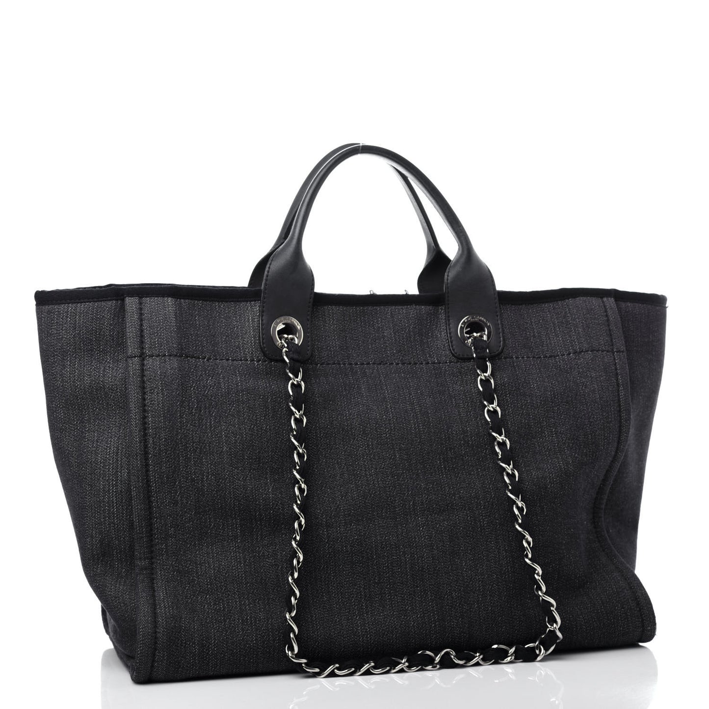 Denim Medium Deauville Tote Dark Blue
