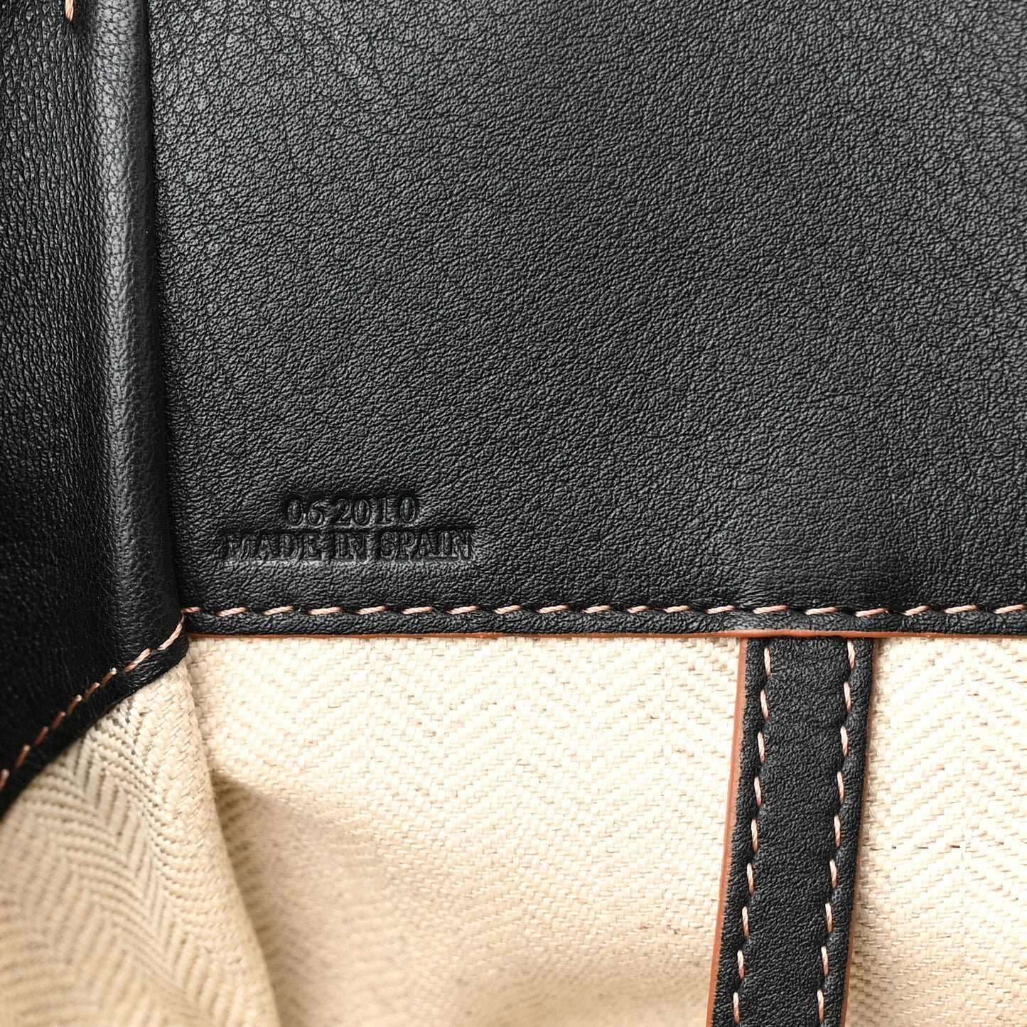 Calfskin Canvas Small Hammock Shoulder Bag Mink Black