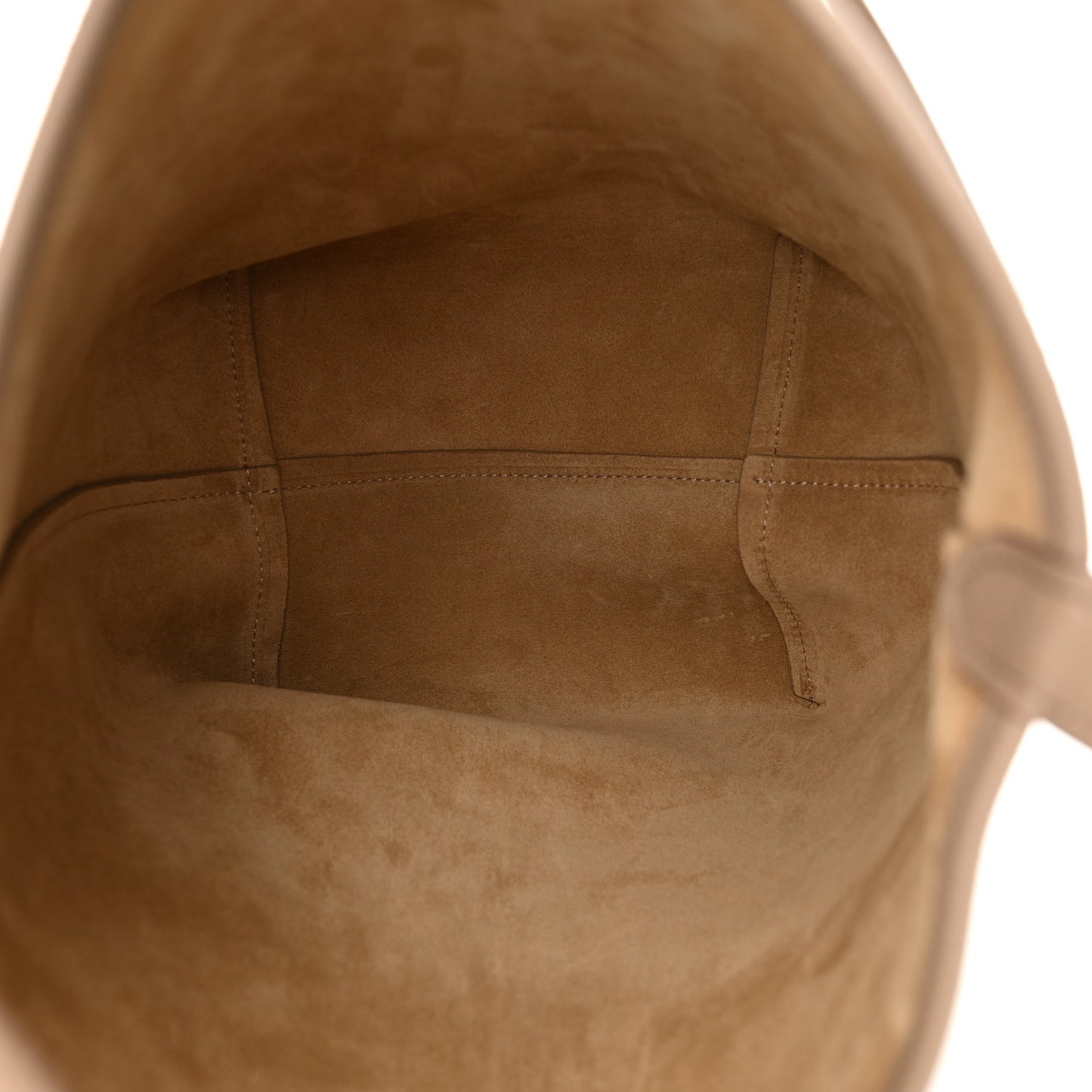 Grained Calfskin Medium N/S Park Tote Dark Taupe
