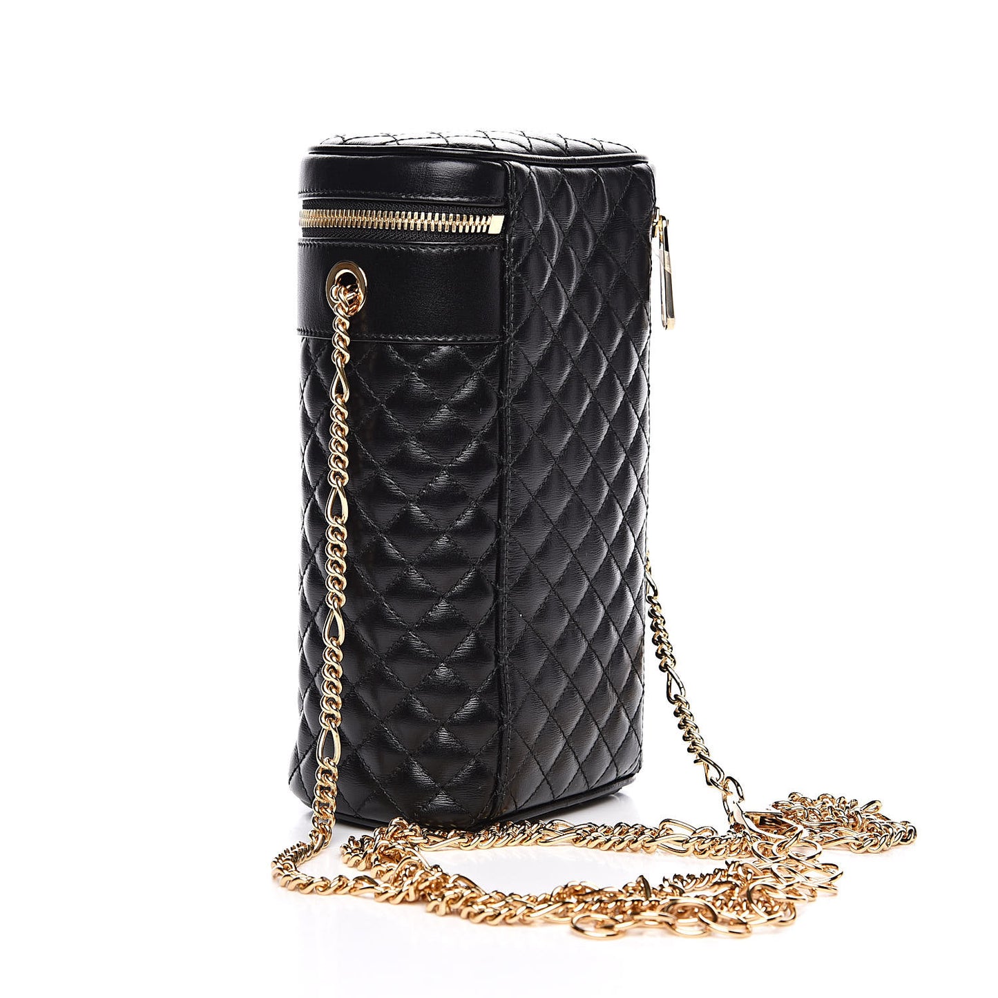 Calfskin Trapuntata Zumi Belt Bag Black