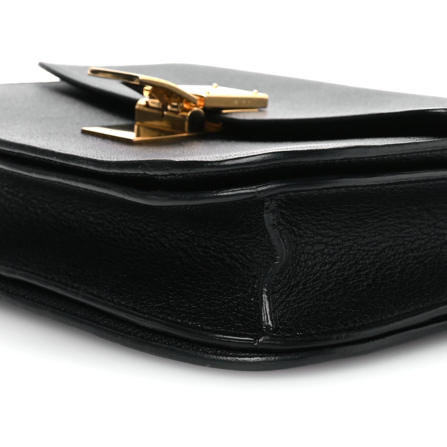 Goatskin Medium Classic Box Flap Bag Black