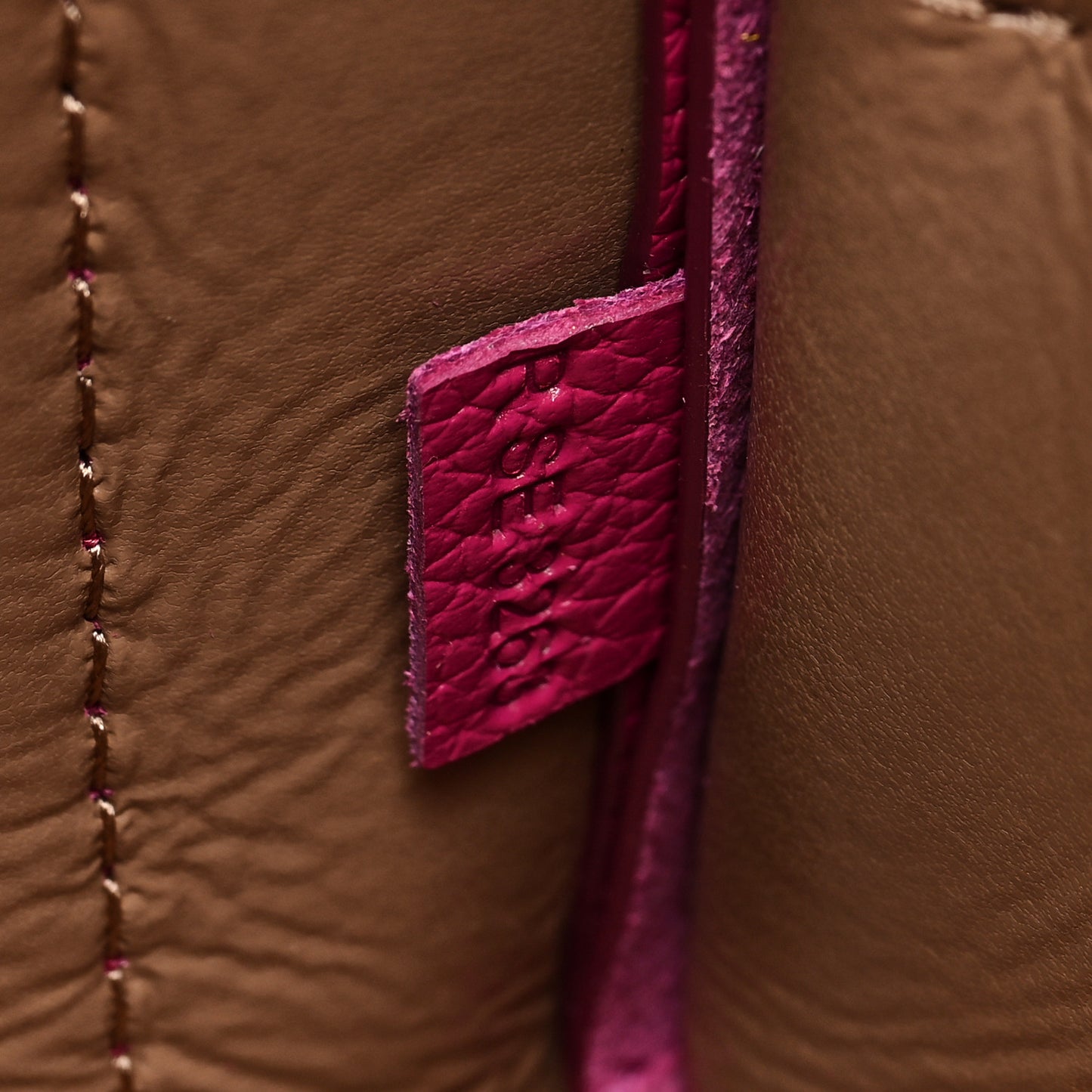 Grained Calfskin Mini The Tote Bag Lipstick Pink