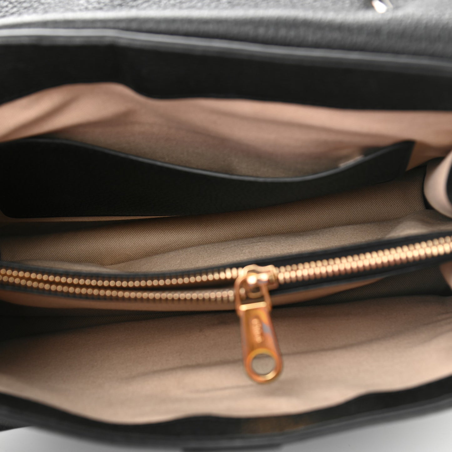 Grained Calfskin Medium Aby Day Shoulder Bag Black