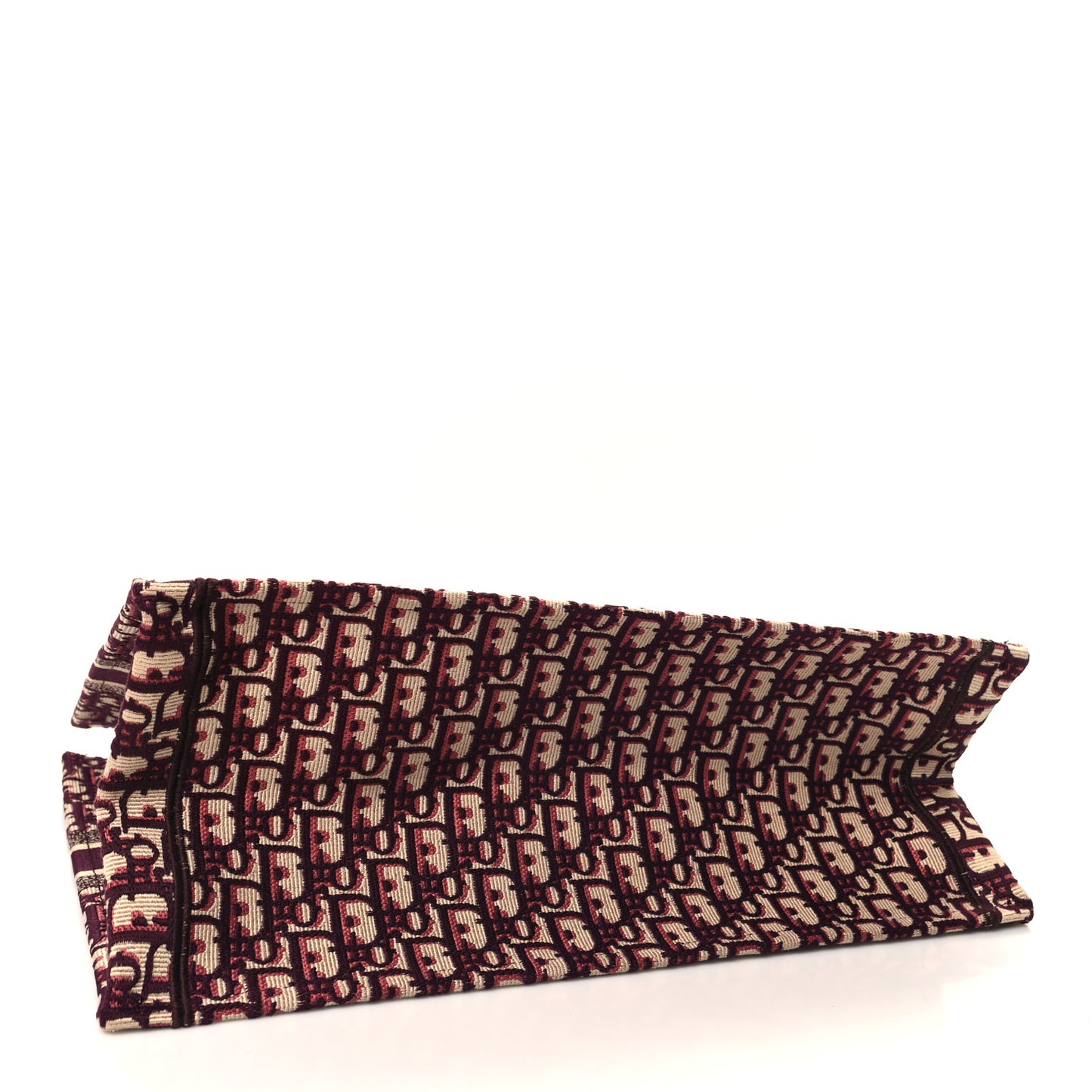Oblique Large Book Tote Burgundy Multicolor