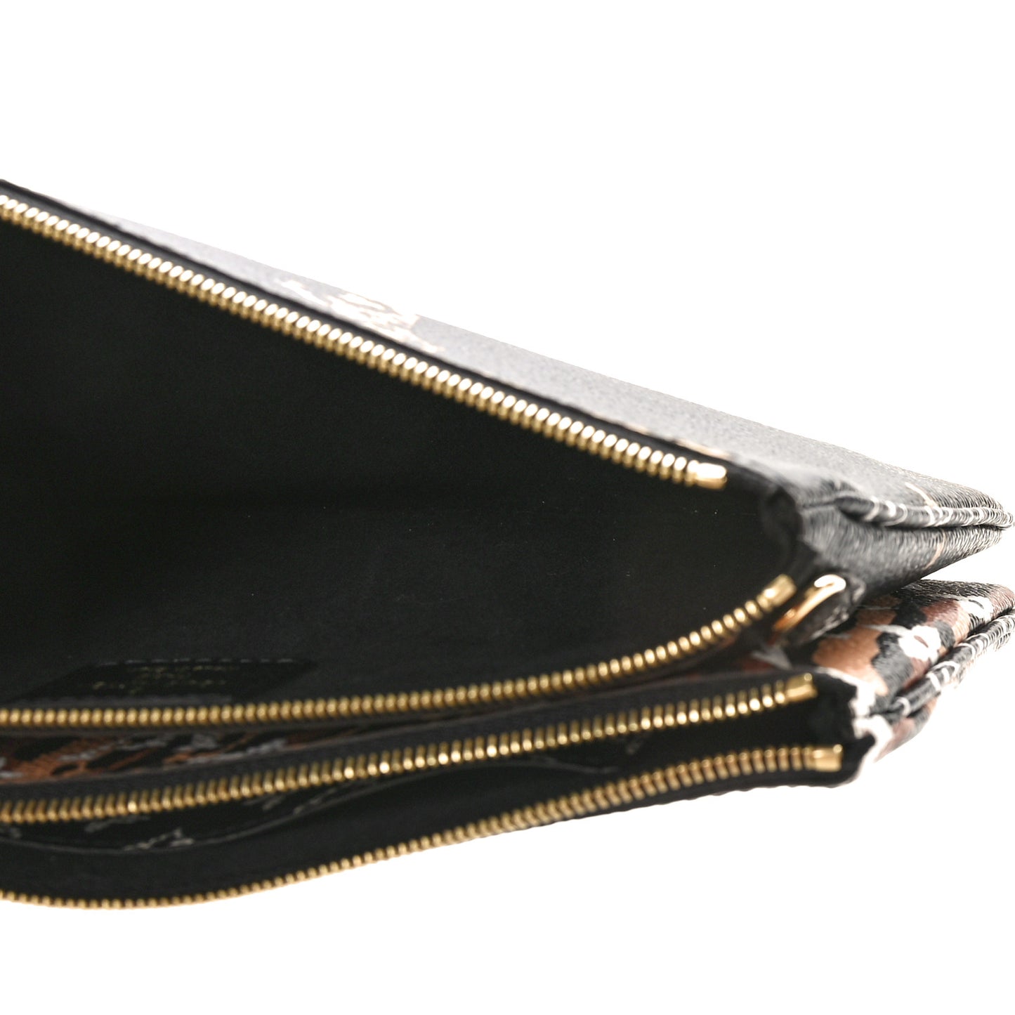 Monogram Giant Jungle Pochette Double Zip Black