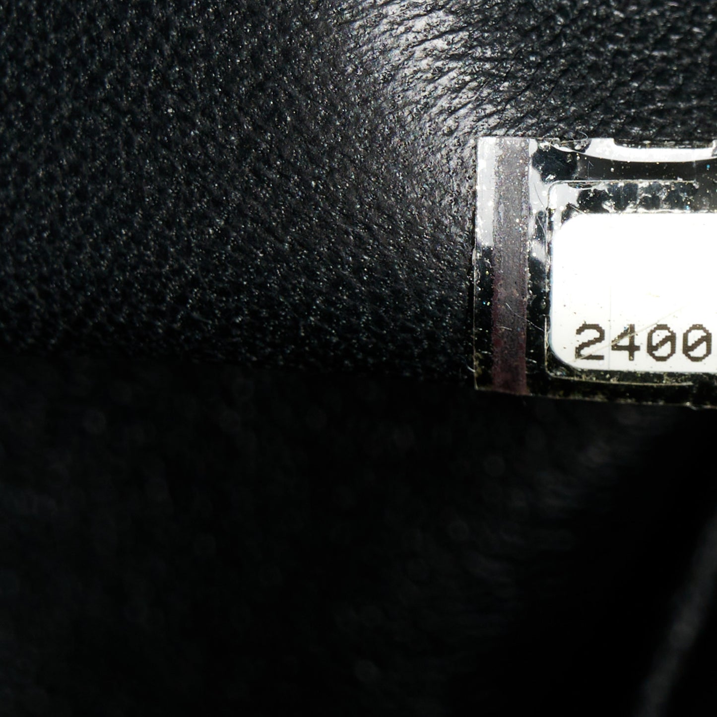 Crumpled Calfskin Quilted Jumbo Double Flap So Black