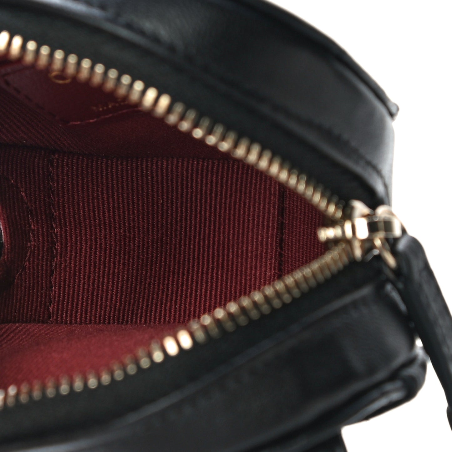 Lambskin Quilted CC In Love Heart Coin Purse With Chain Black