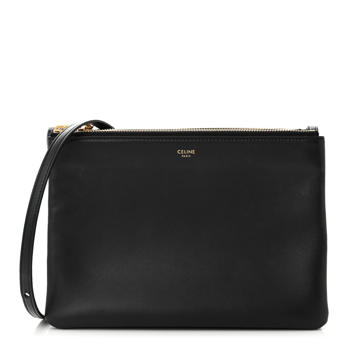 Lambskin Large Trio Crossbody Bag Black