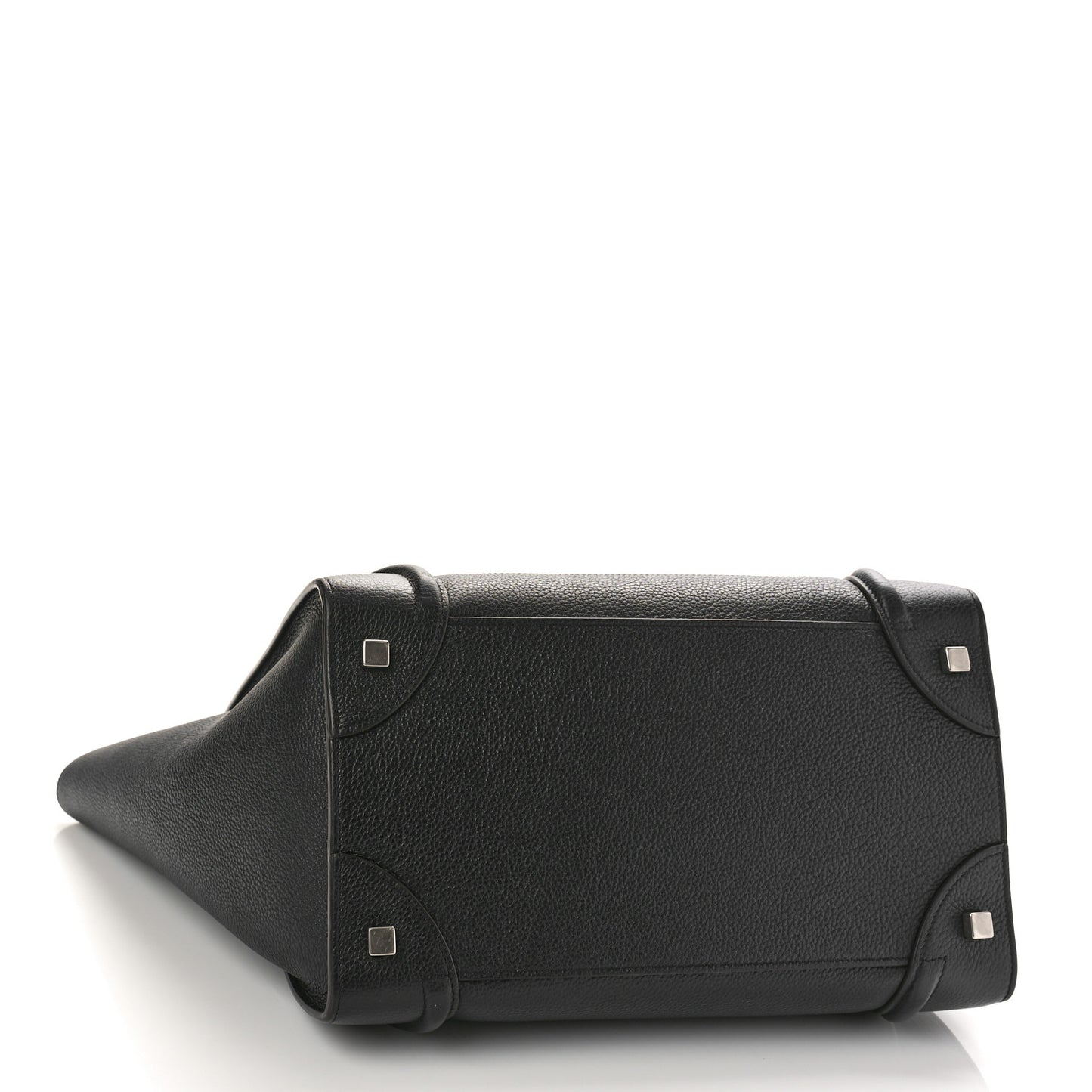 Drummed Calfskin Mini Luggage Black