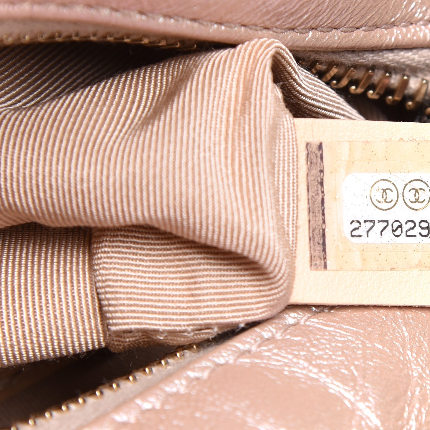 Iridescent Aged Calfskin Quilted Small Gabrielle Hobo Light Pink