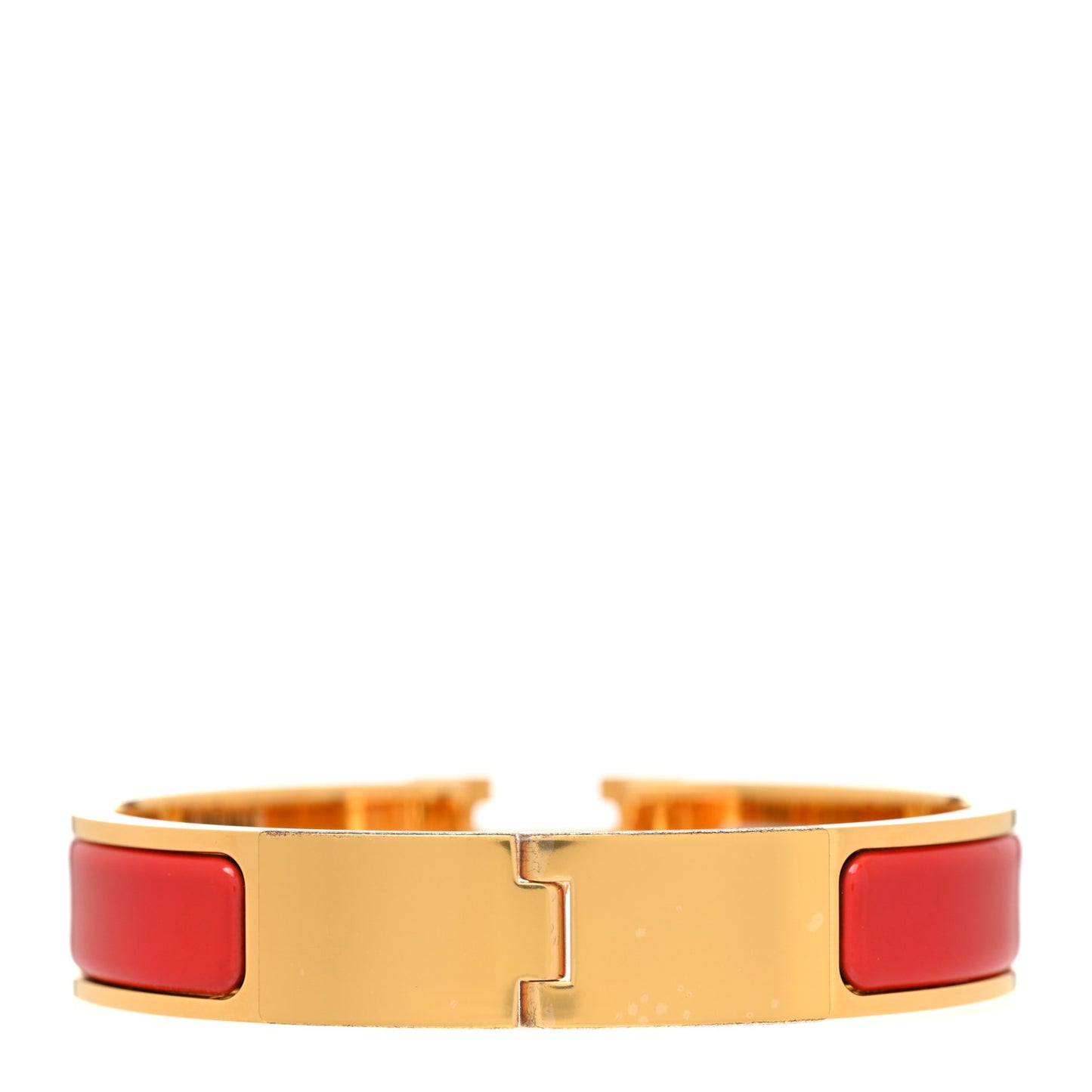 Enamel Narrow Clic Clac H Bracelet PM Rouge Bandana