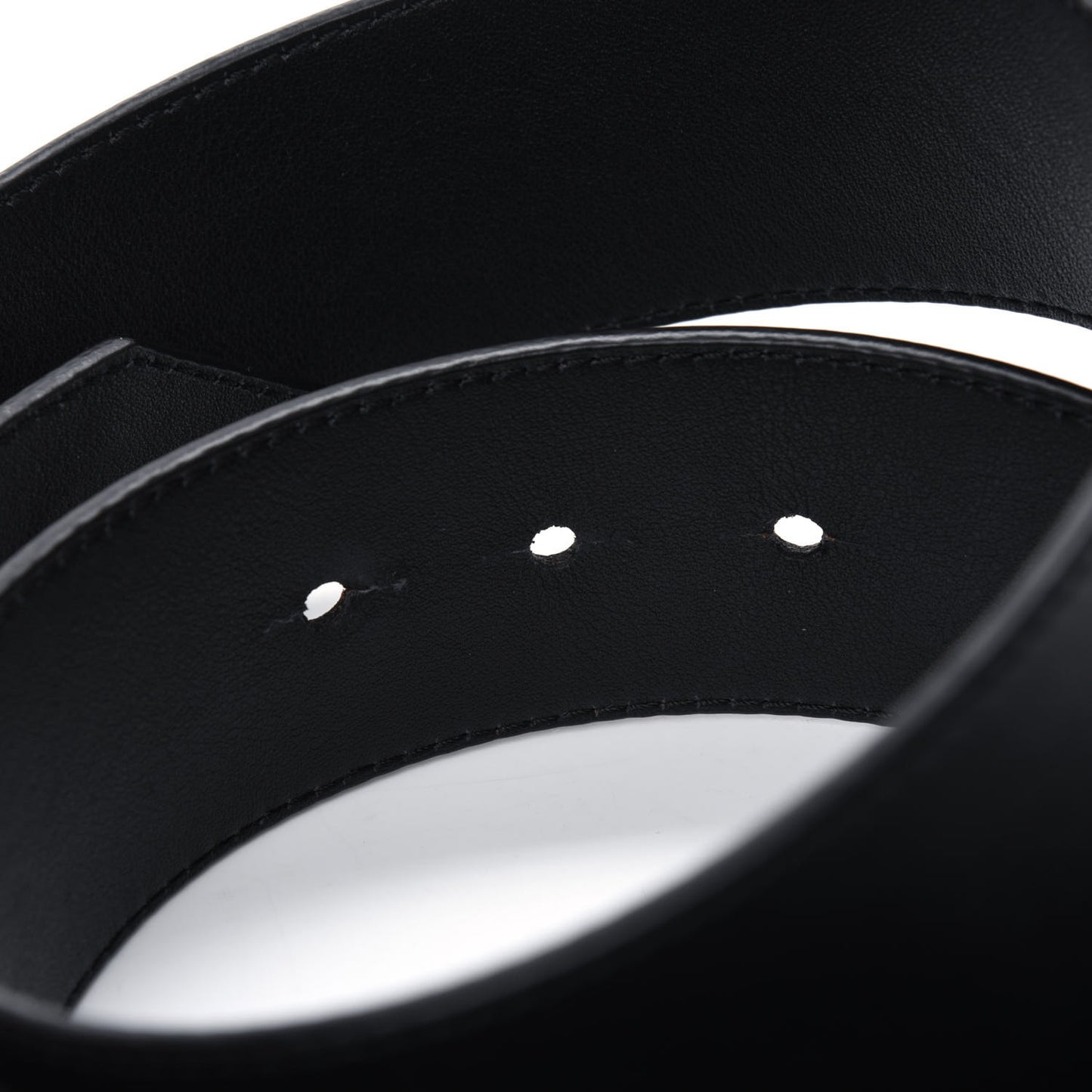 Calfskin 45mm Tie The Knot LV Belt 85 34 Black