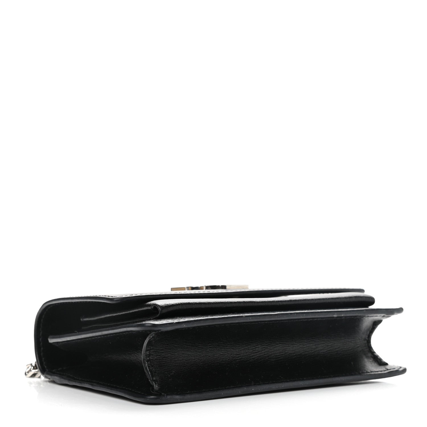 Saint Laurent Calfskin Monogram Sunset Chain Wallet Black 6 of 27