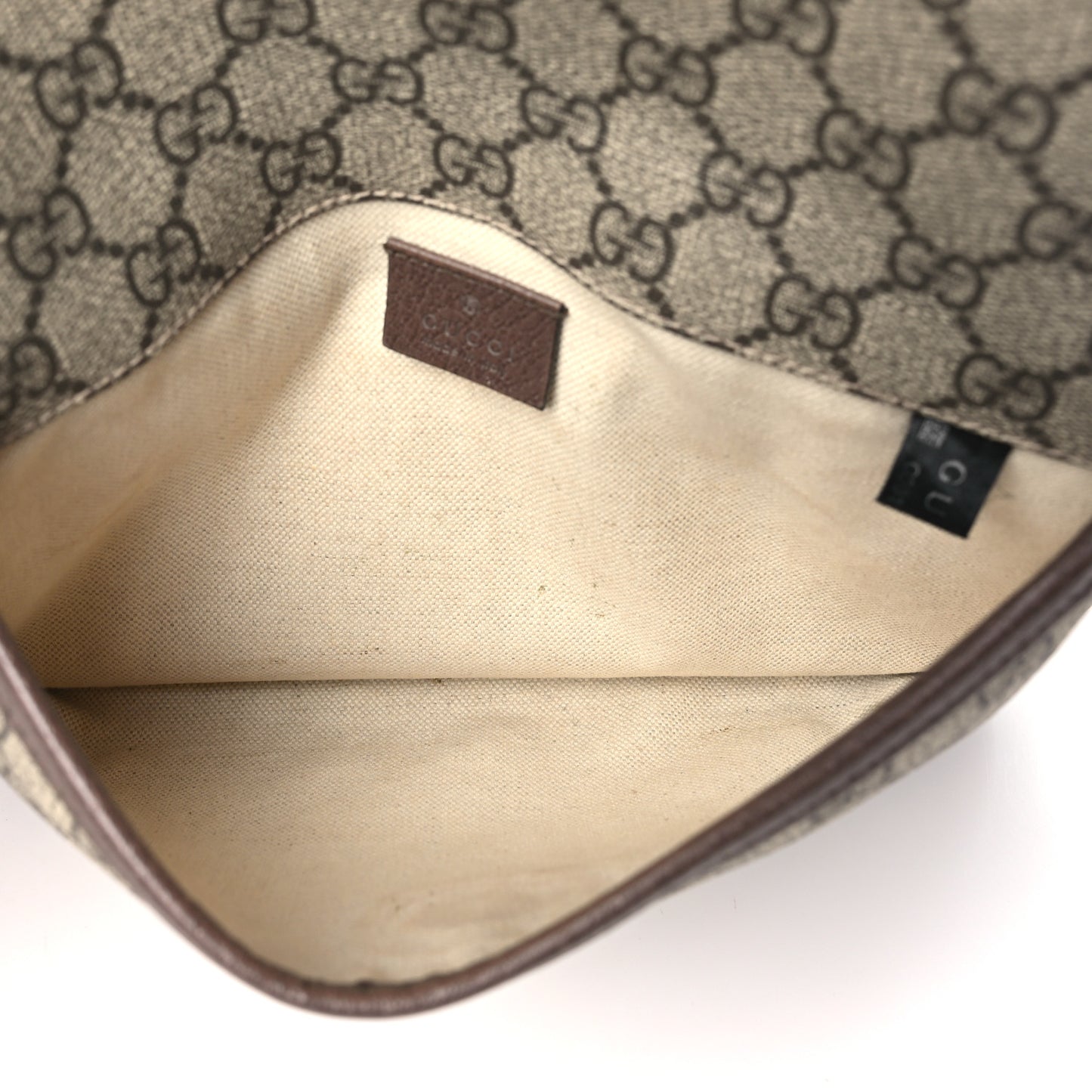 GG Supreme Monogram Neo Vintage Web Belt Bag Brown