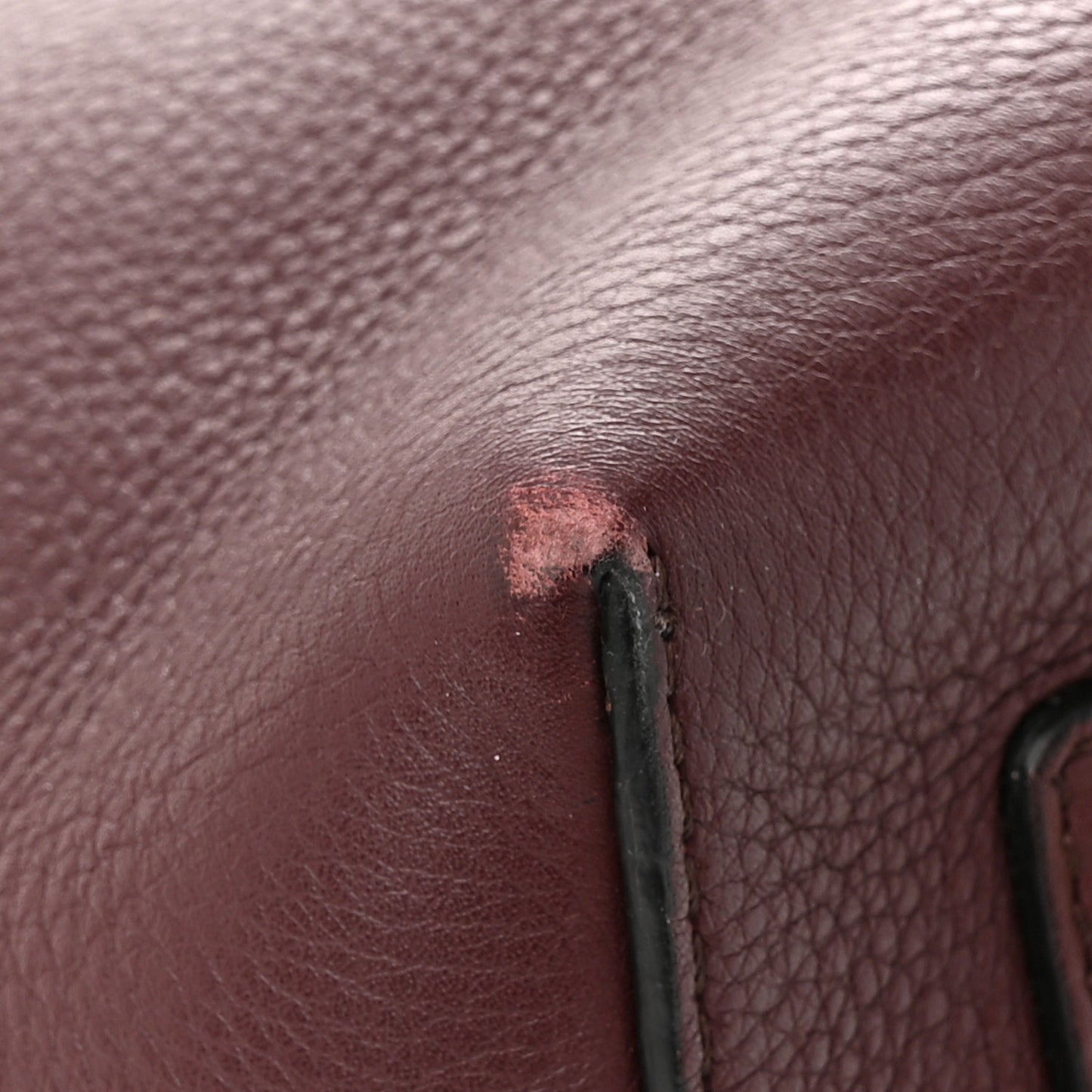 Grainy Calfskin Baby Belt Bag Deep Claret