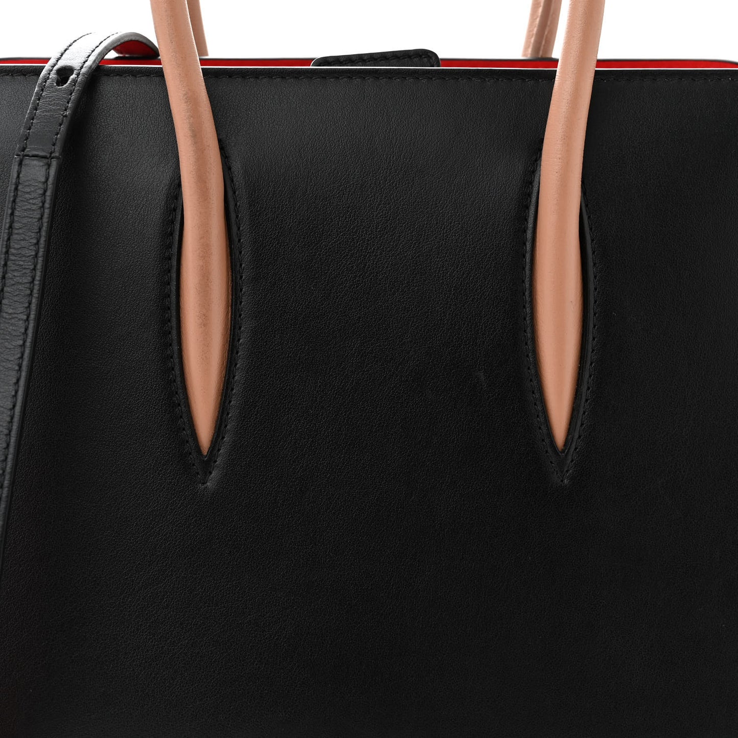 Calfskin Patent Leopard Studded Small Paloma Black