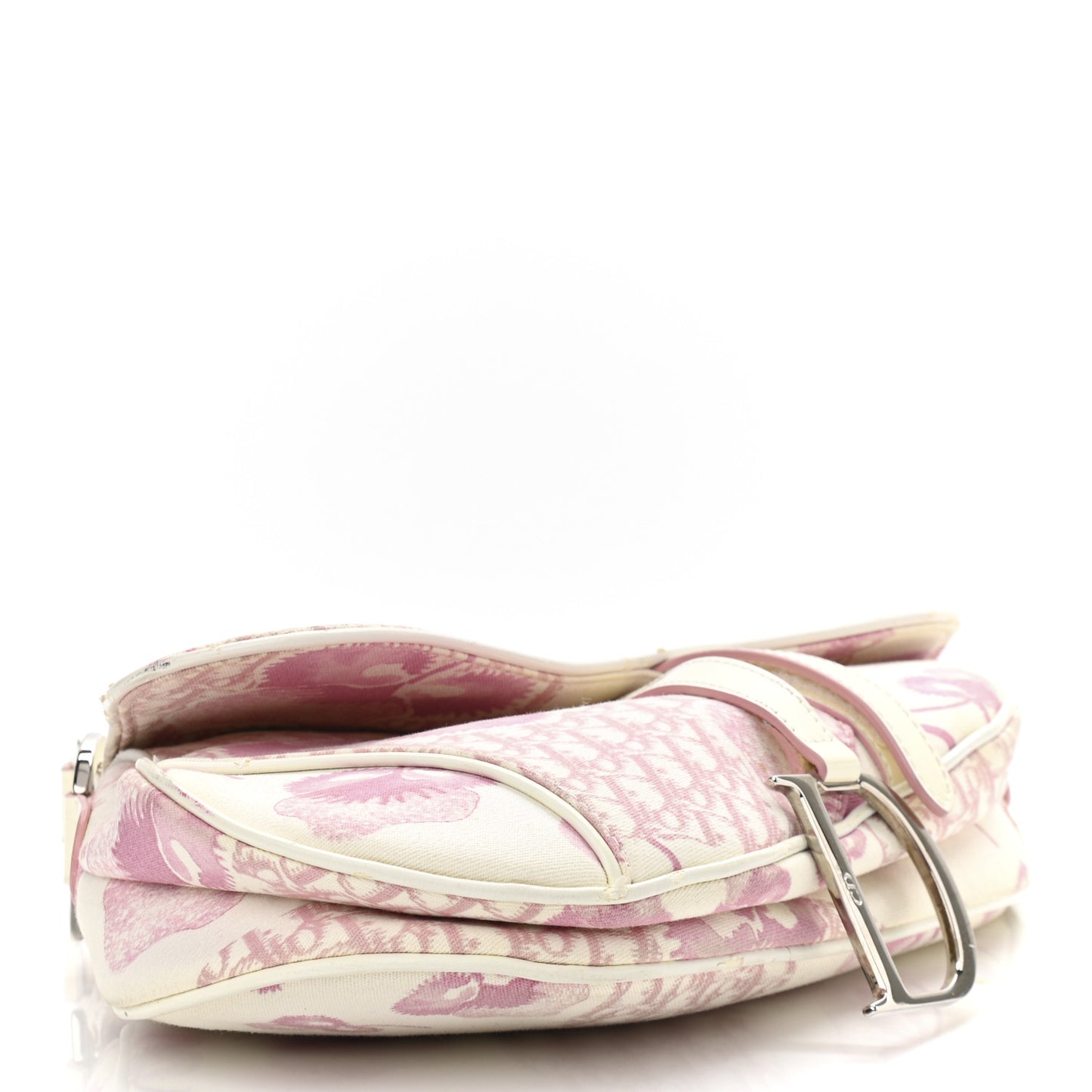 Monogram Floral Saddle Bag Pink