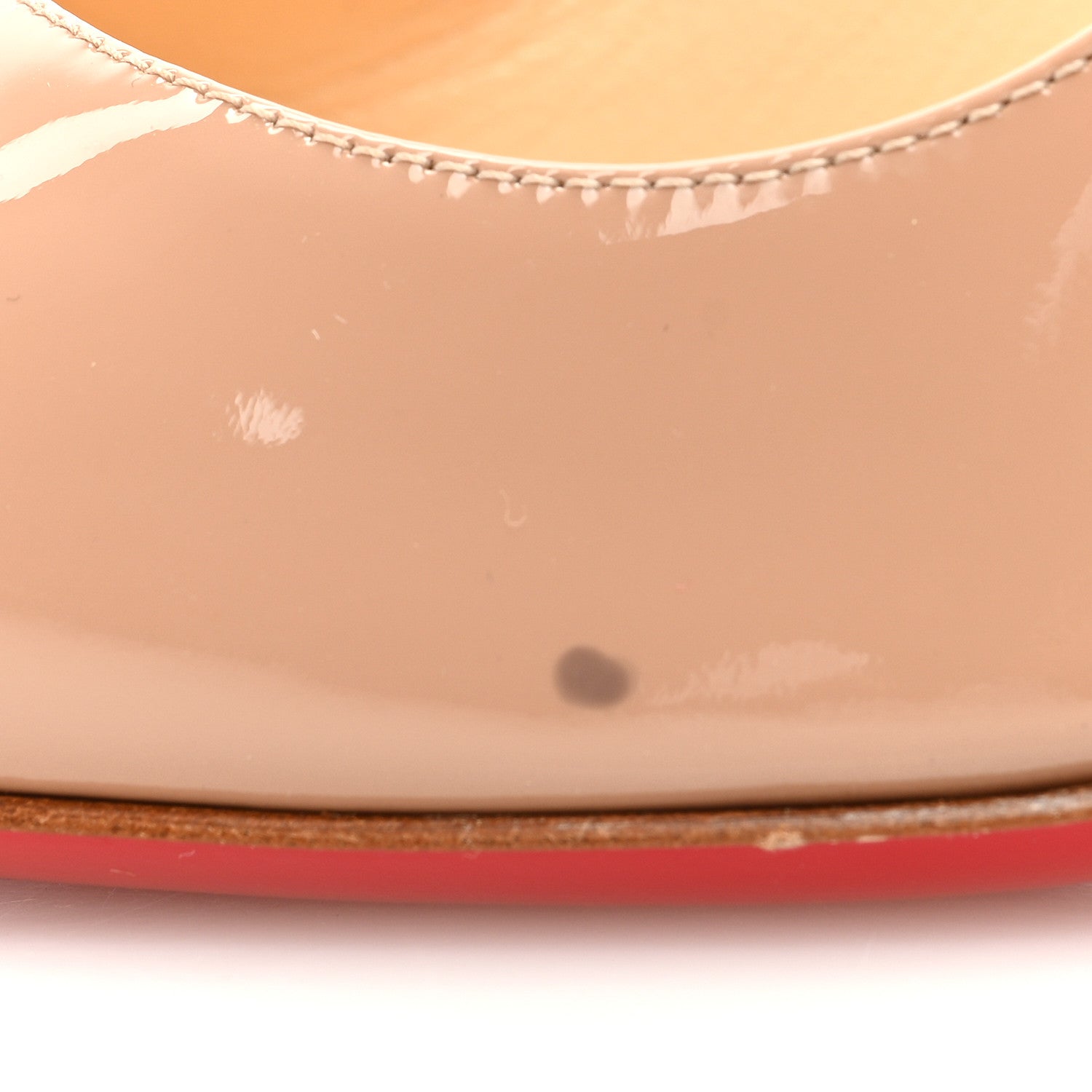 Christian Louboutin Patent Simple 100 Pumps 37 Nude 9 of 9