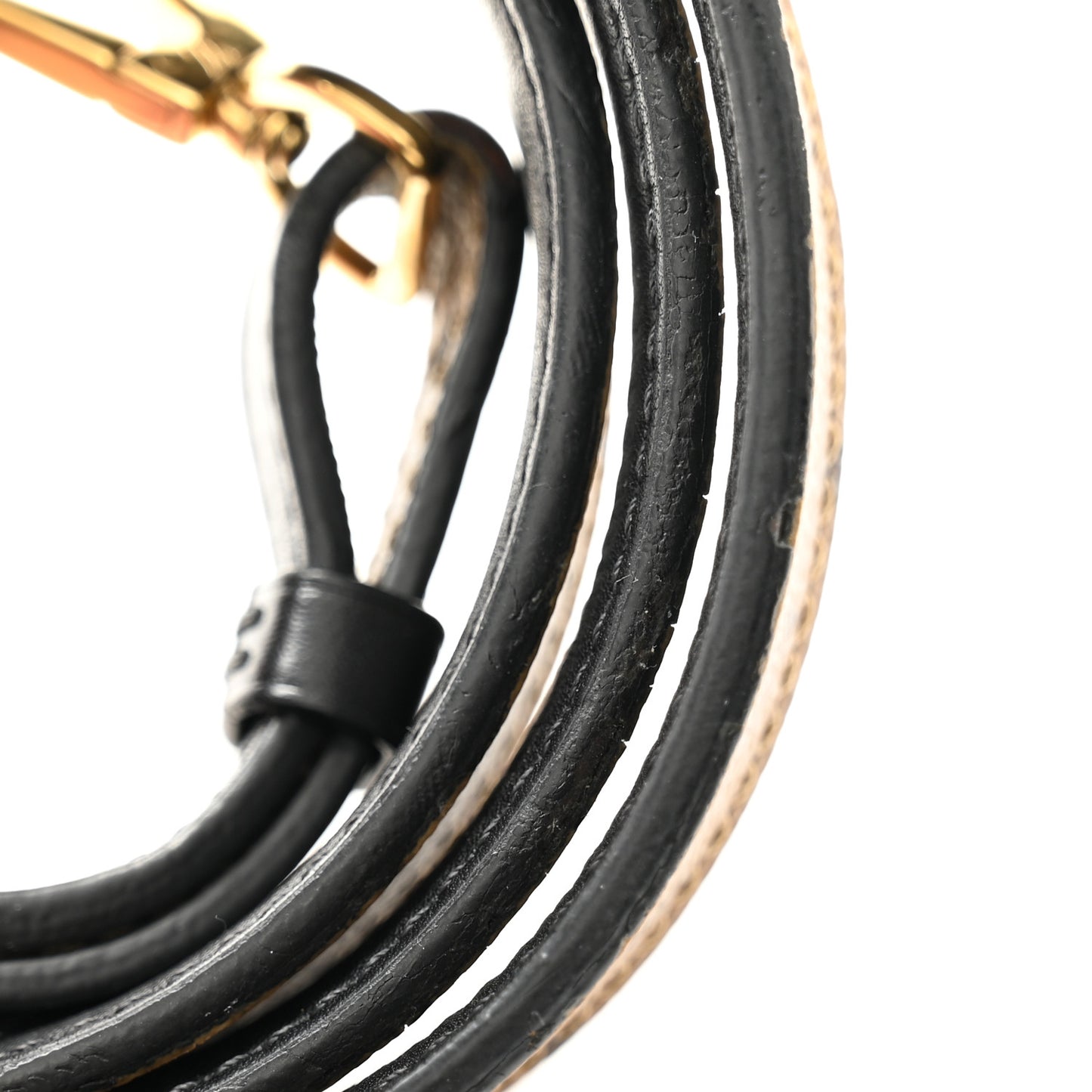 Reverse Monogram Bandouliere Shoulder Strap XL Black