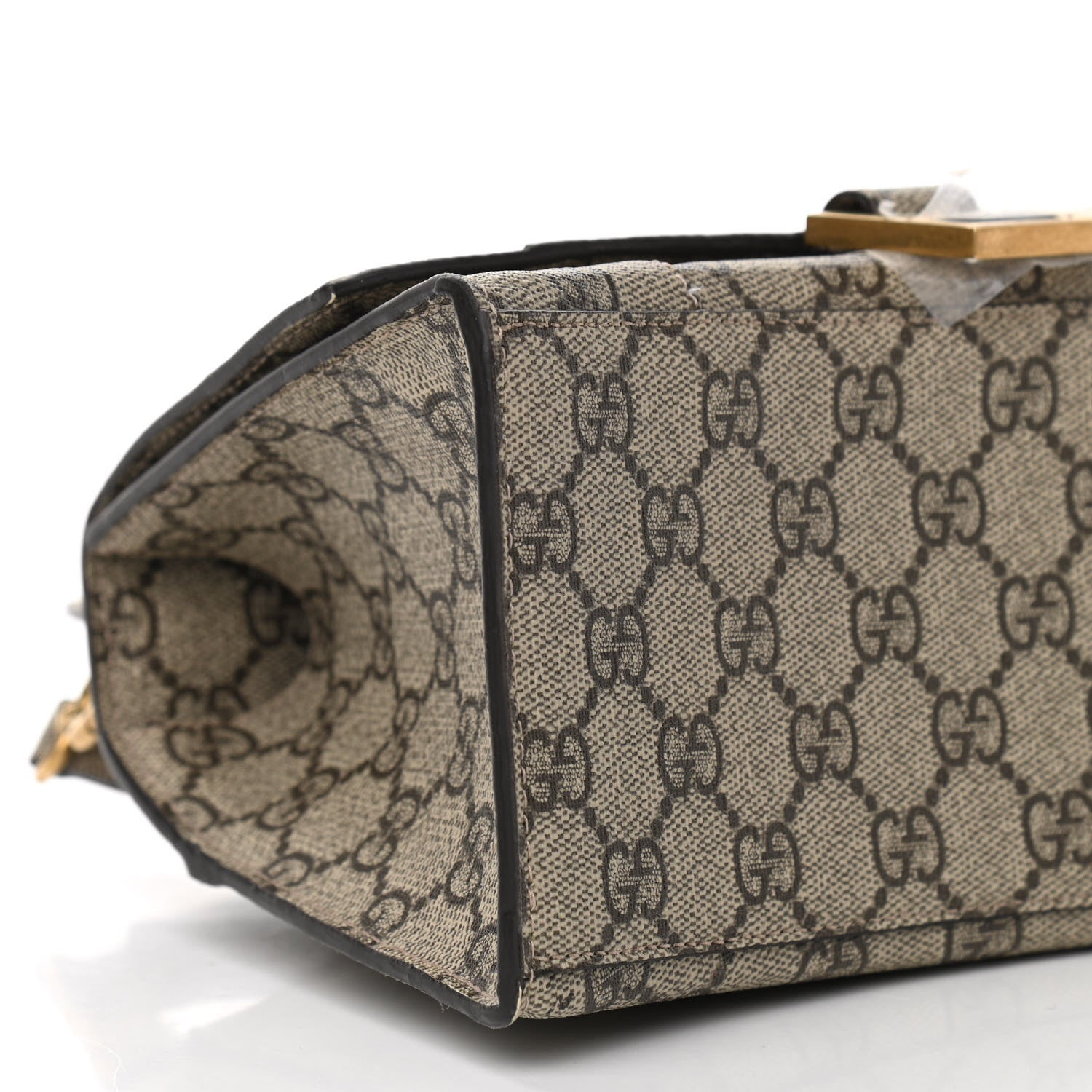 Balenciaga X GUCCI GG Supreme Monogram Small Hourglass Top Handle Bag Beige Ebony 9 of 10