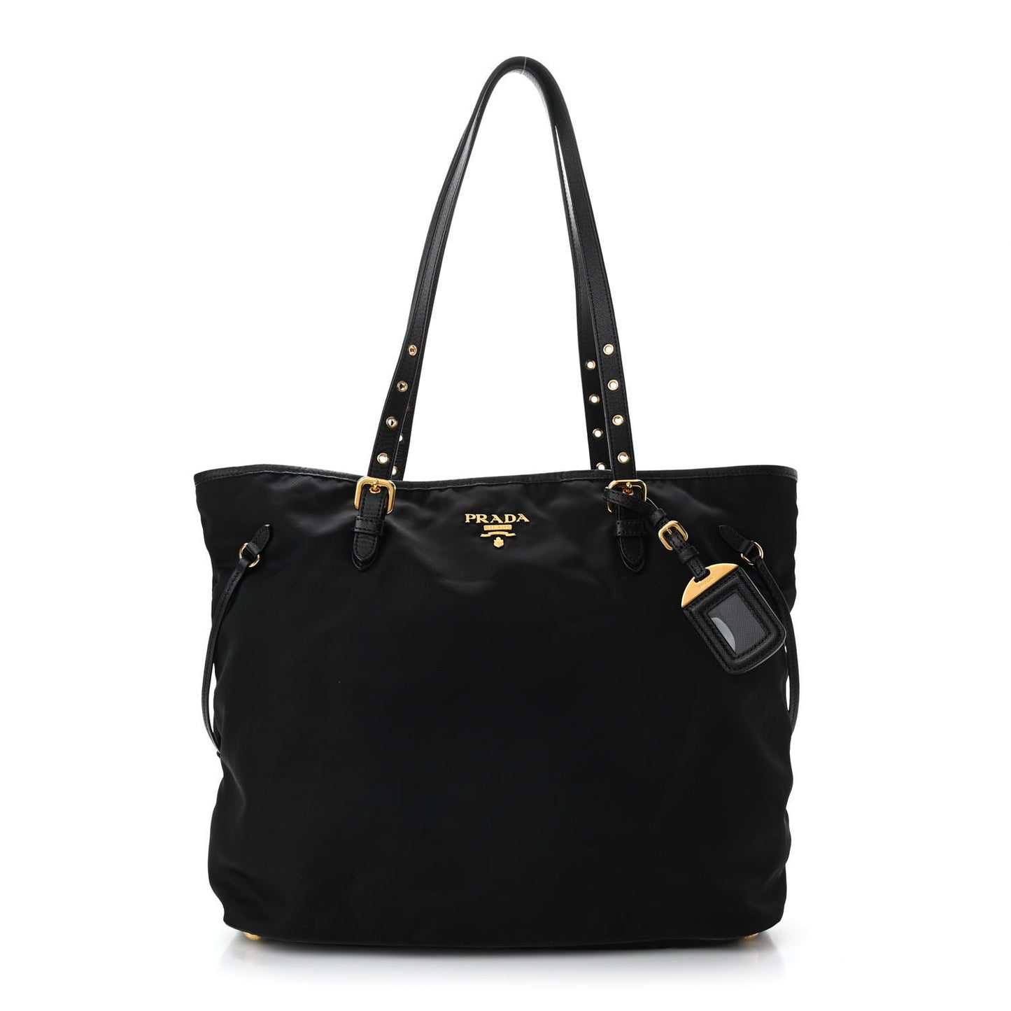 Tessuto Nylon Saffiano Tote Black