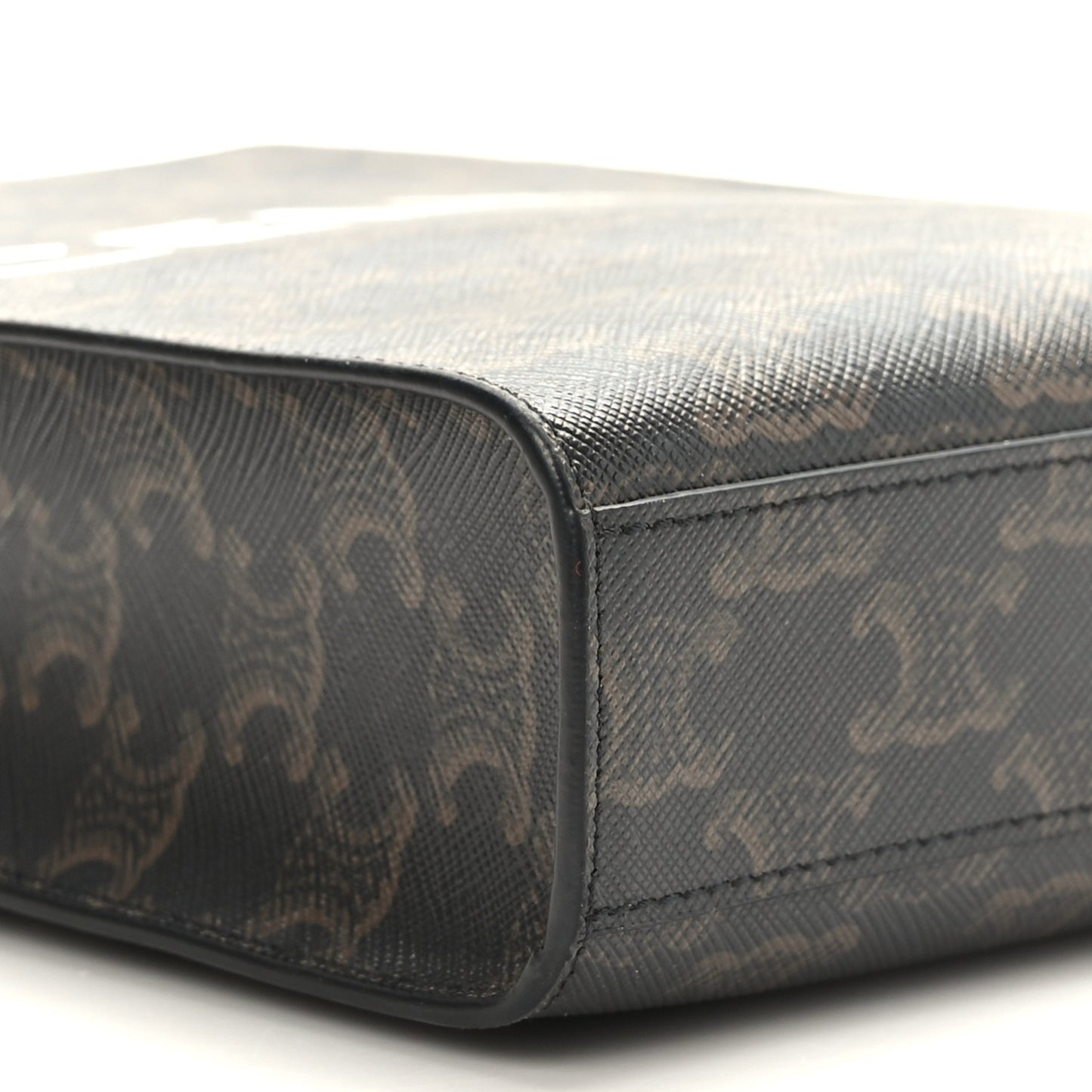 Triomphe Canvas Calfskin Mini Vertical Cabas Tan