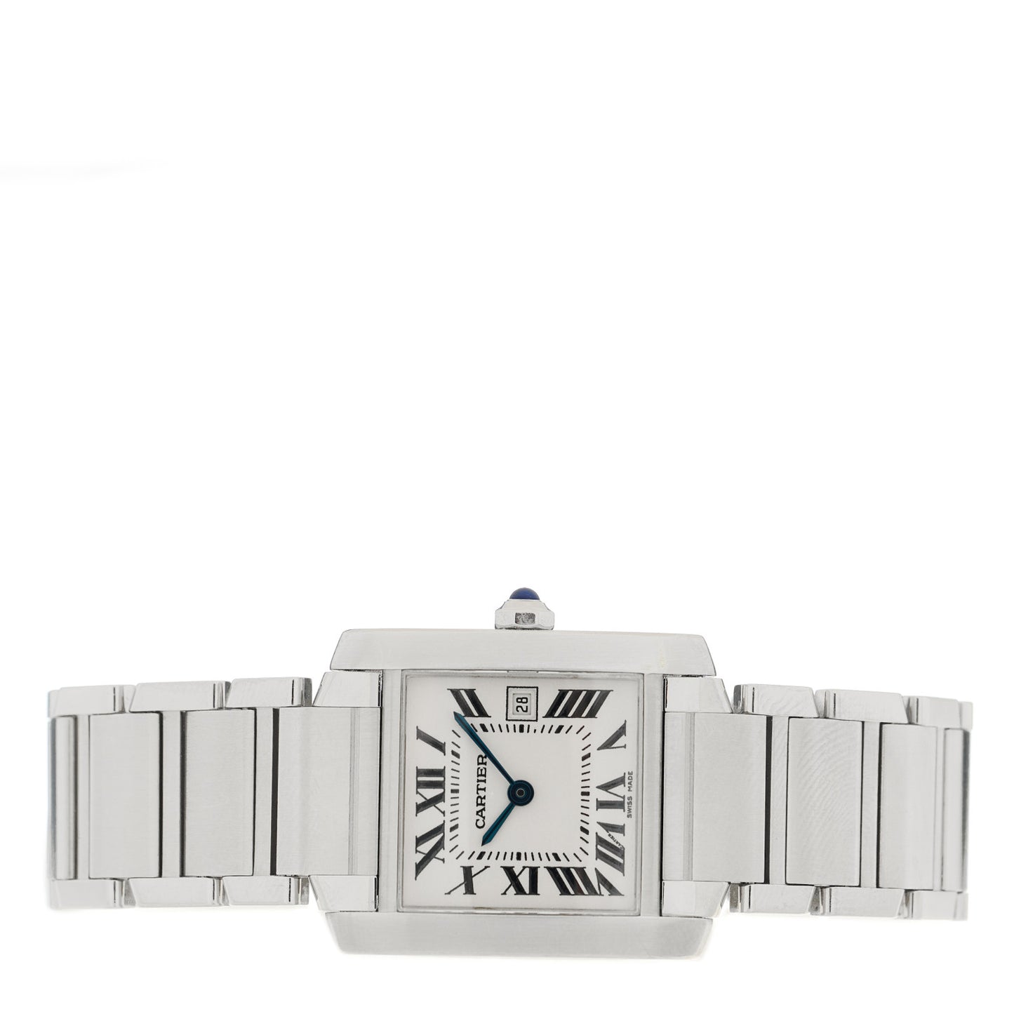Stainless Steel 25mm Tank Francaise Quartz Watch